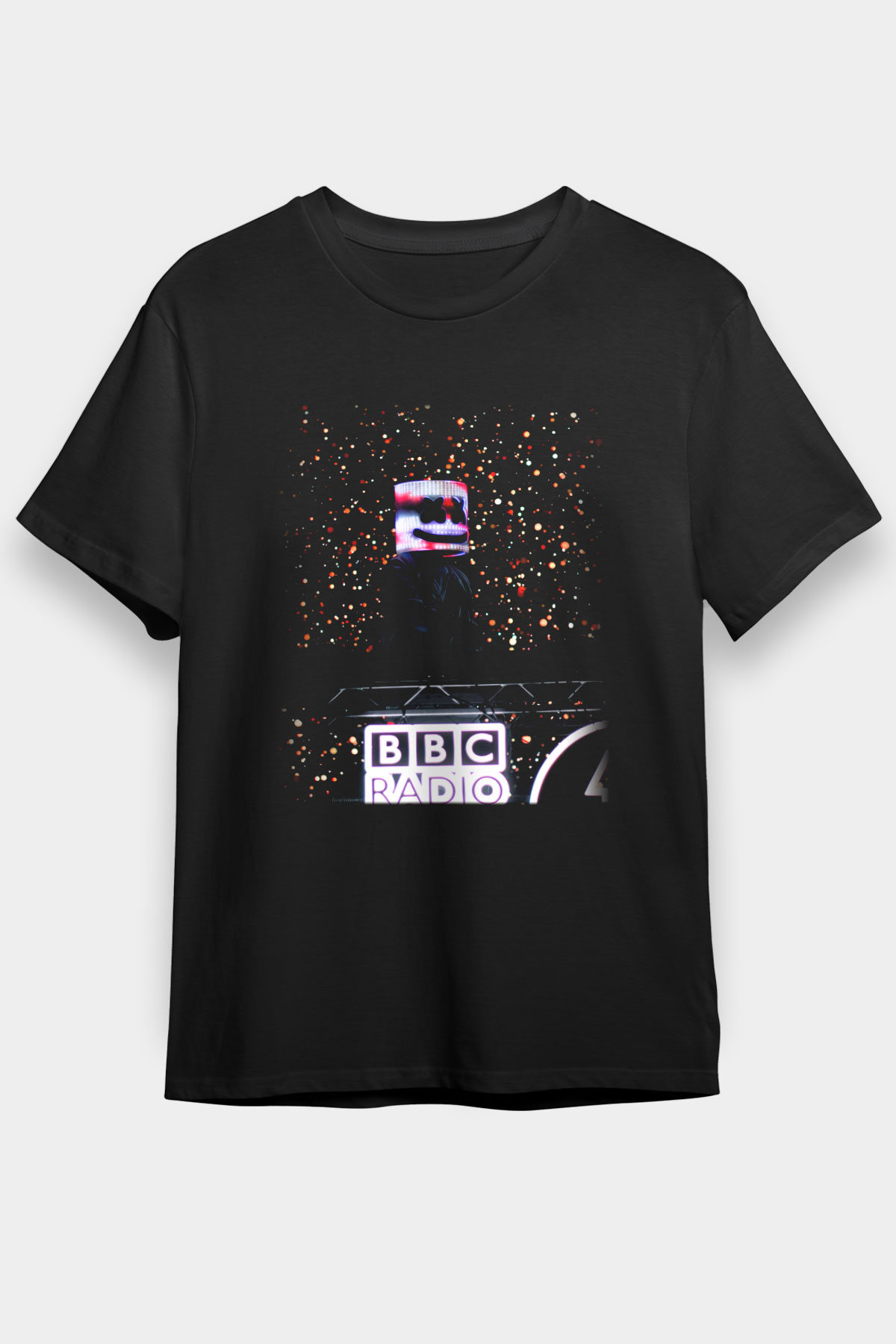 Marshmello Siyah Unisex Tişört T-Shirt - TişörtFabrikası