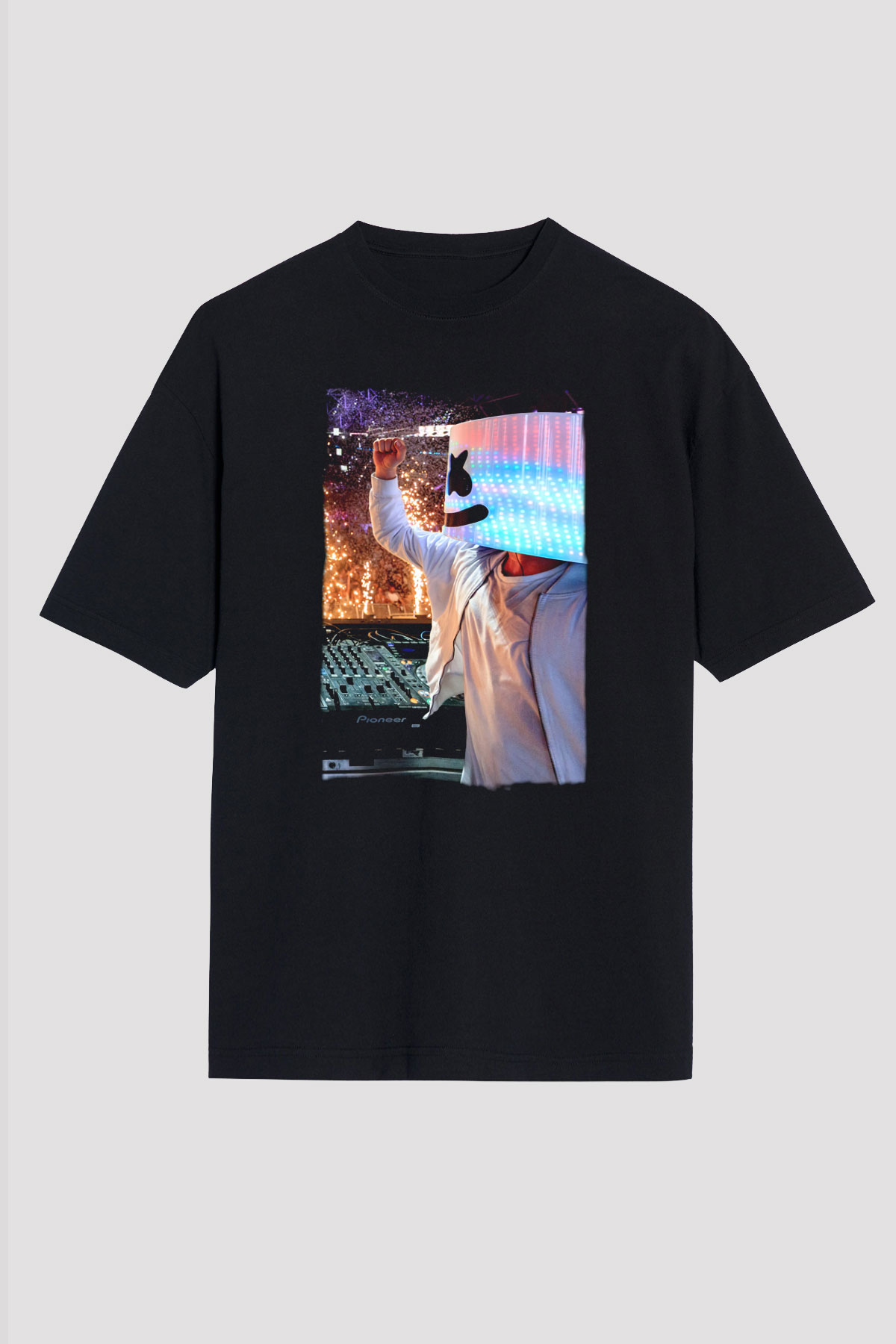 Marshmello Siyah Unisex Tişört T-Shirt - TişörtFabrikası