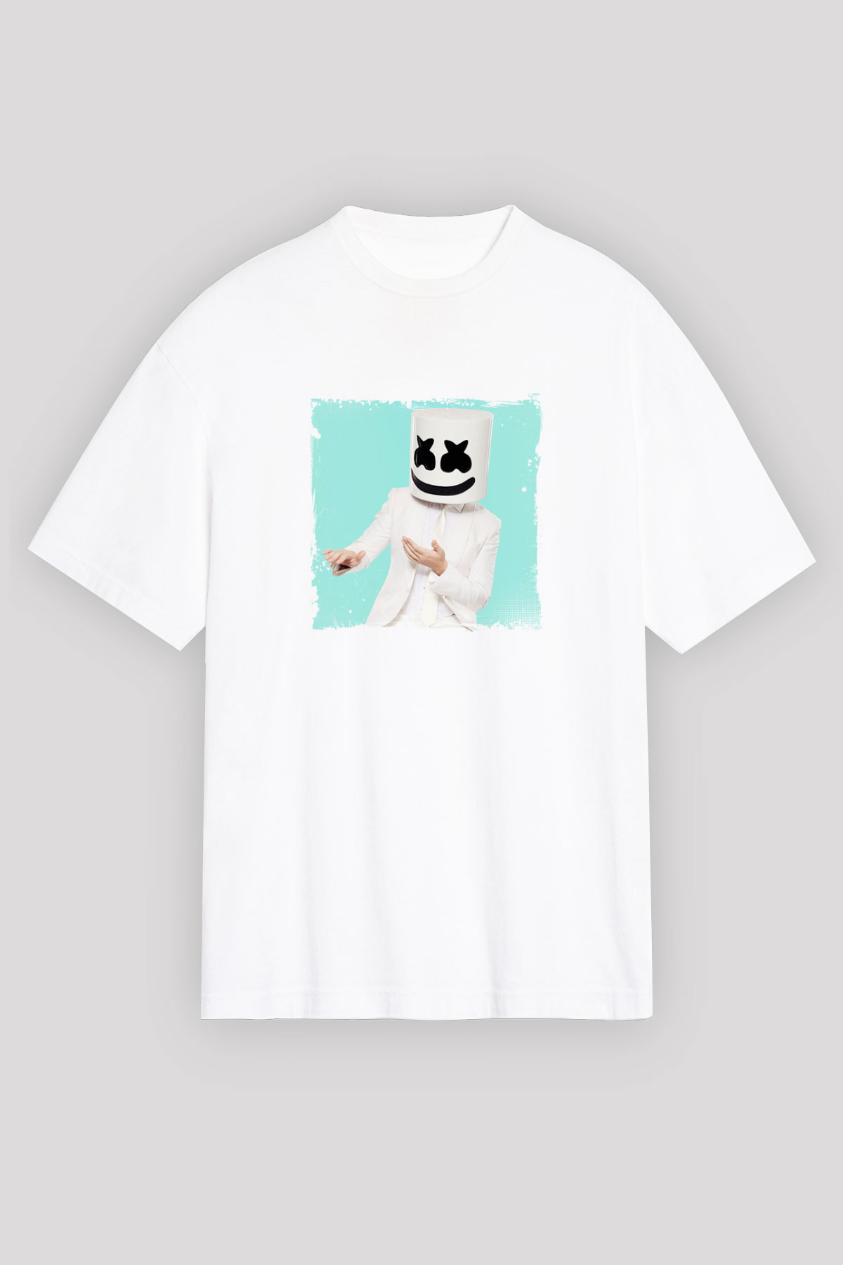MarshmelloBaskılı Beyaz Tişört