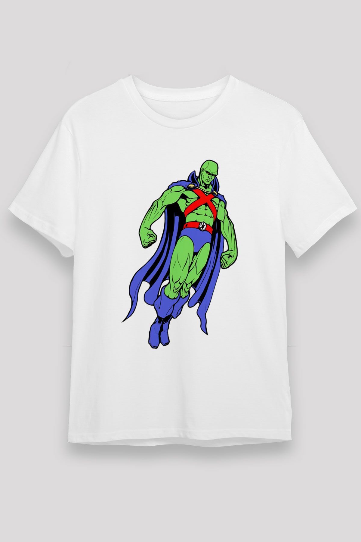 Martian Manhunter White Unisex Graphic Tee - STREETWEAR