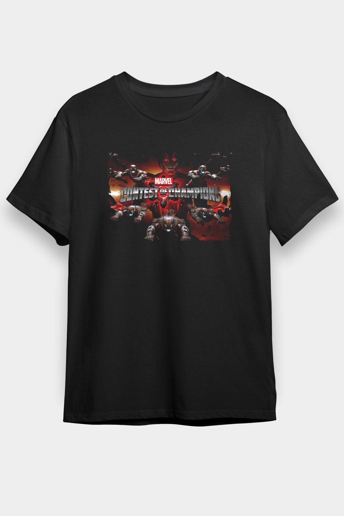 Marvel Contest of Champions Siyah Unisex Tişört T-Shirt