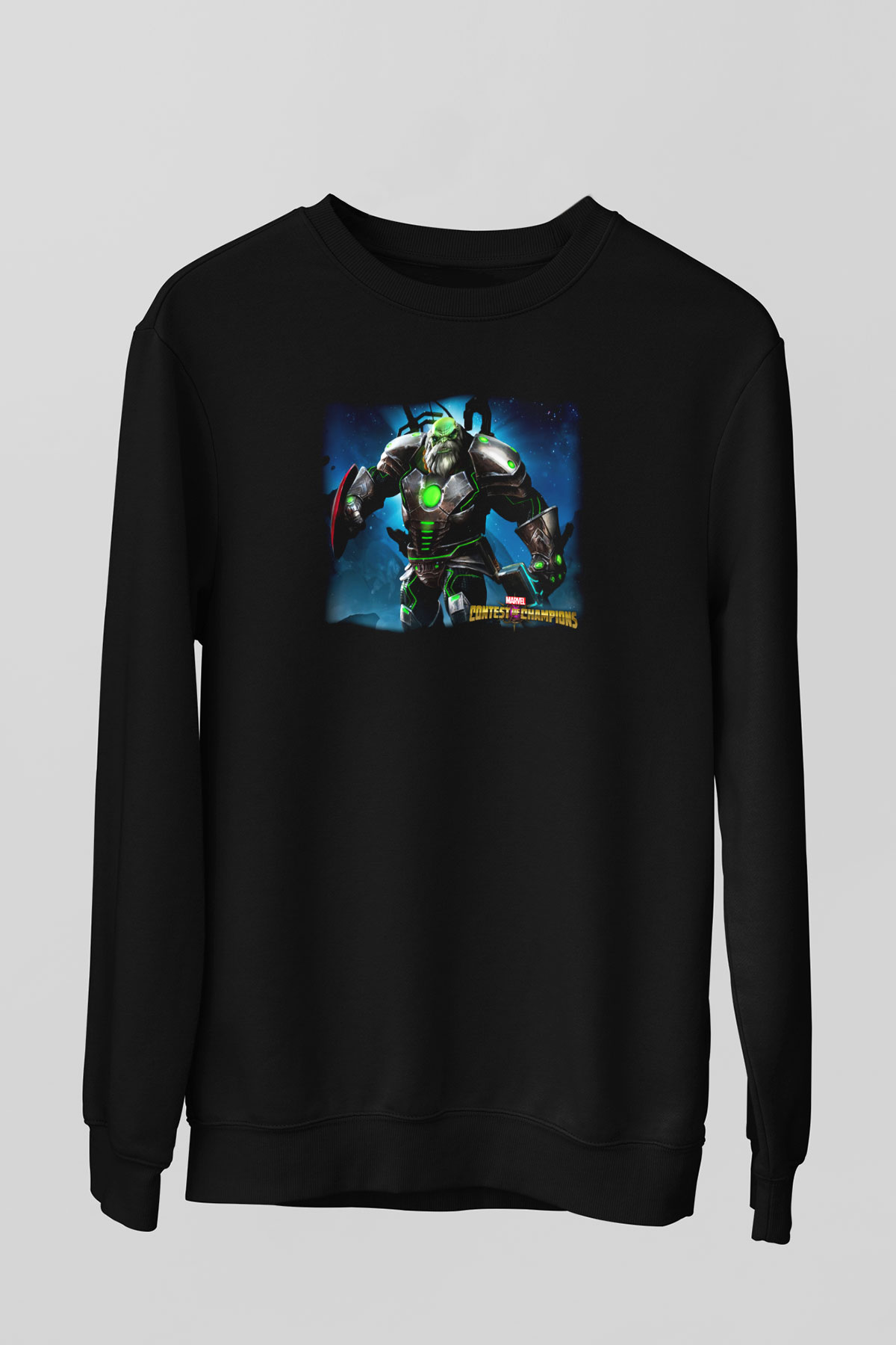 Marvel Contest of Champions Siyah Unisex Sweatshirt