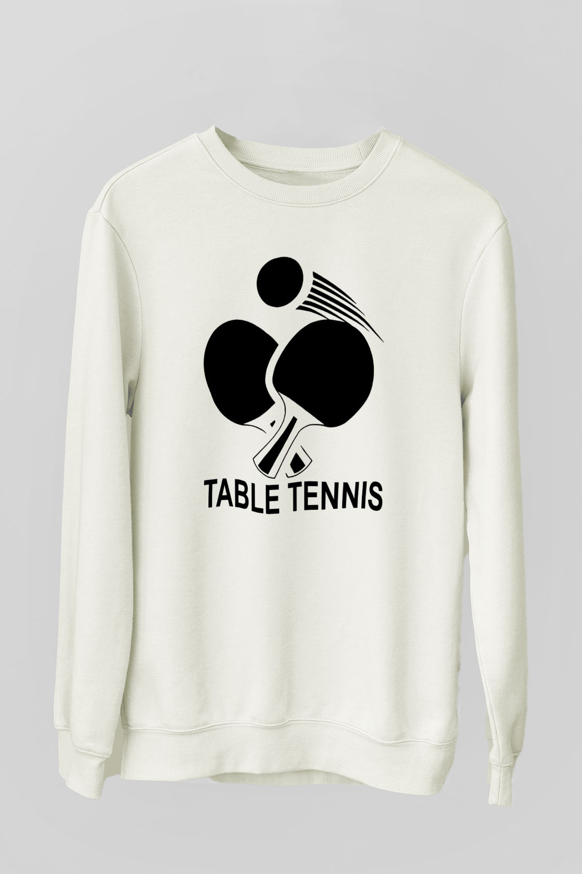 Masa tenisi Beyaz Unisex Sweatshirt