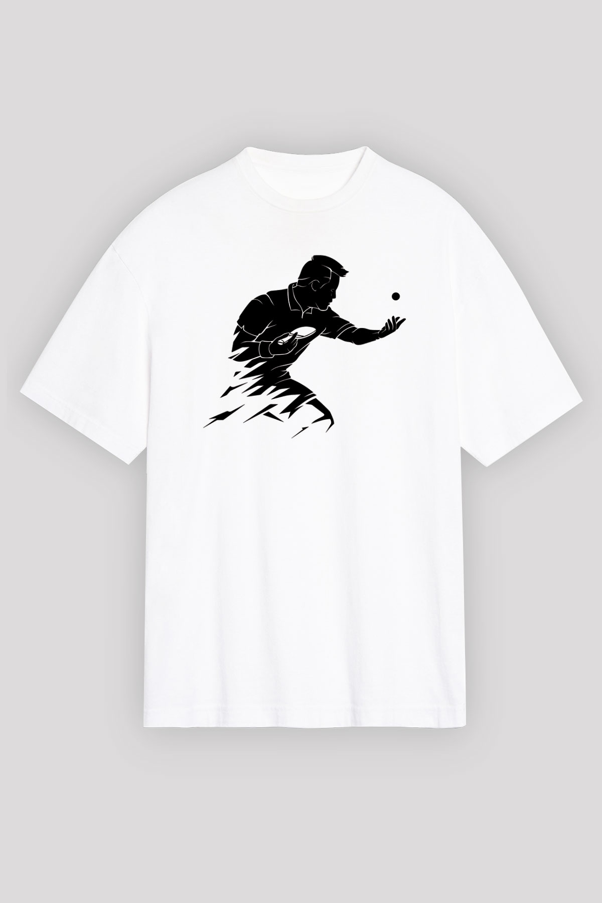 Masa tenisi Beyaz Unisex Tişört T-Shirt - TişörtFabrikası