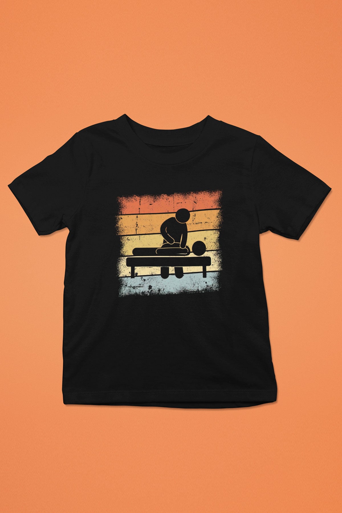 Masör Siyah Unisex Çocuk Tişört
