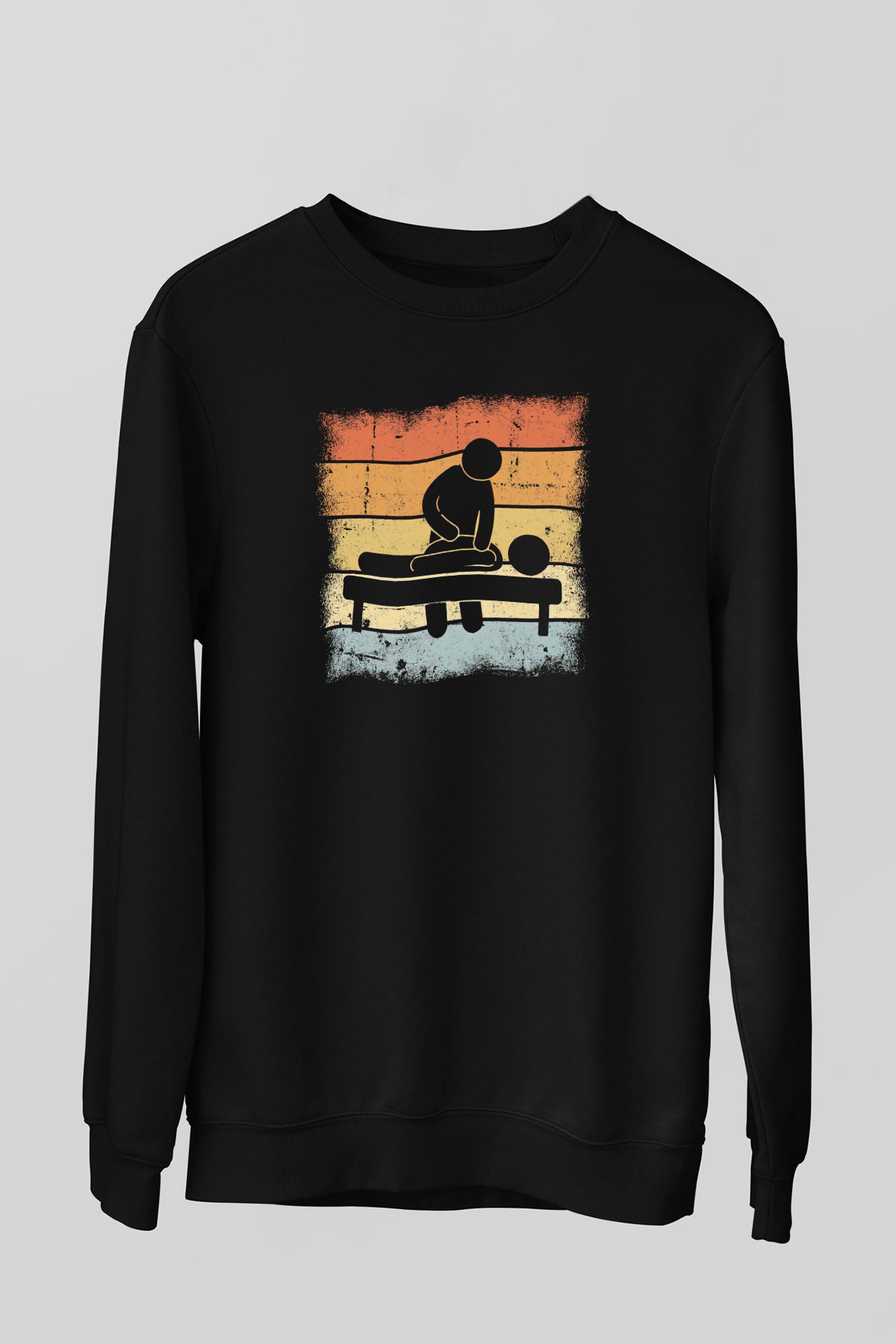 Masör Siyah Unisex Sweatshirt