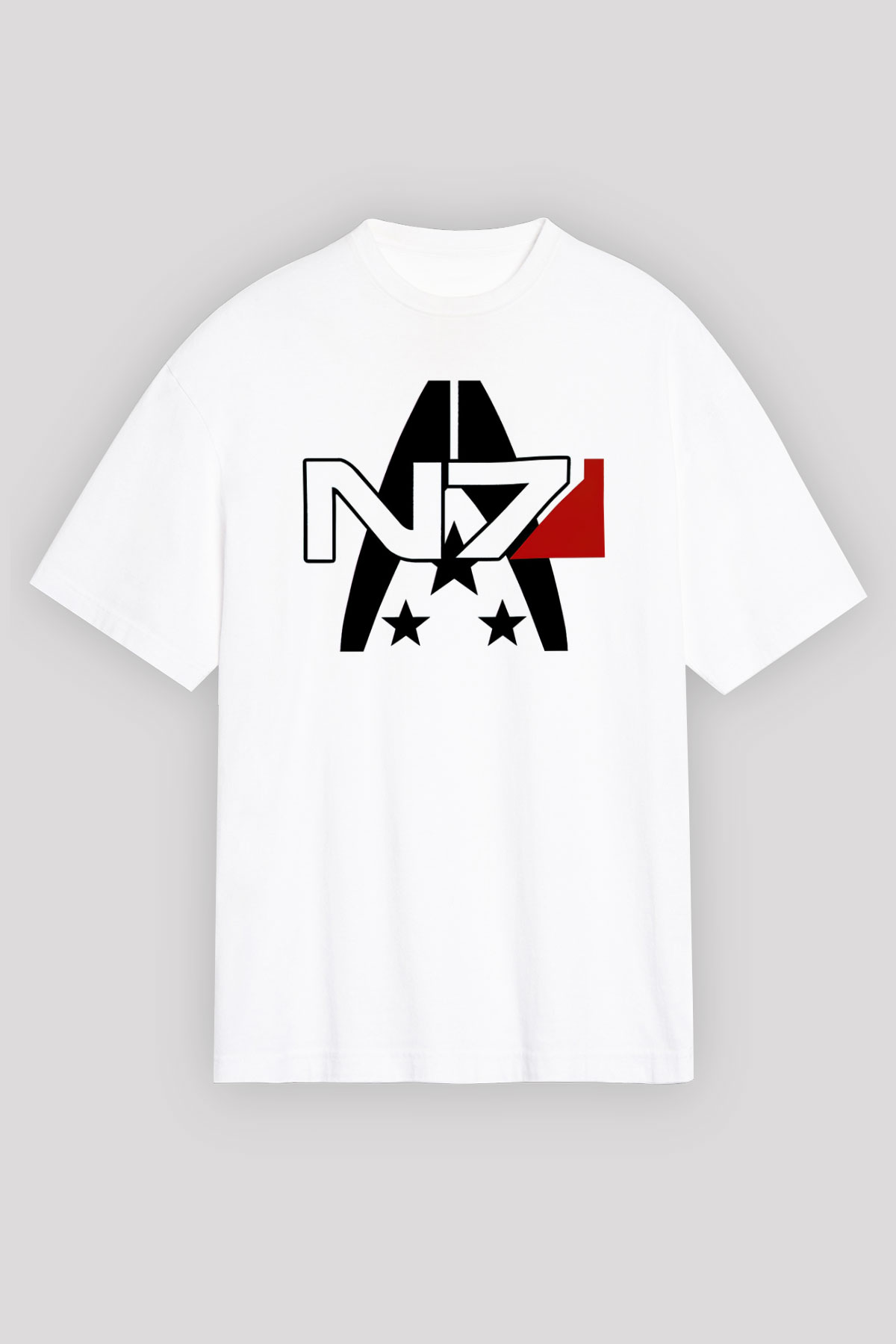 Mass Effect Beyaz Unisex Tişört T-Shirt
