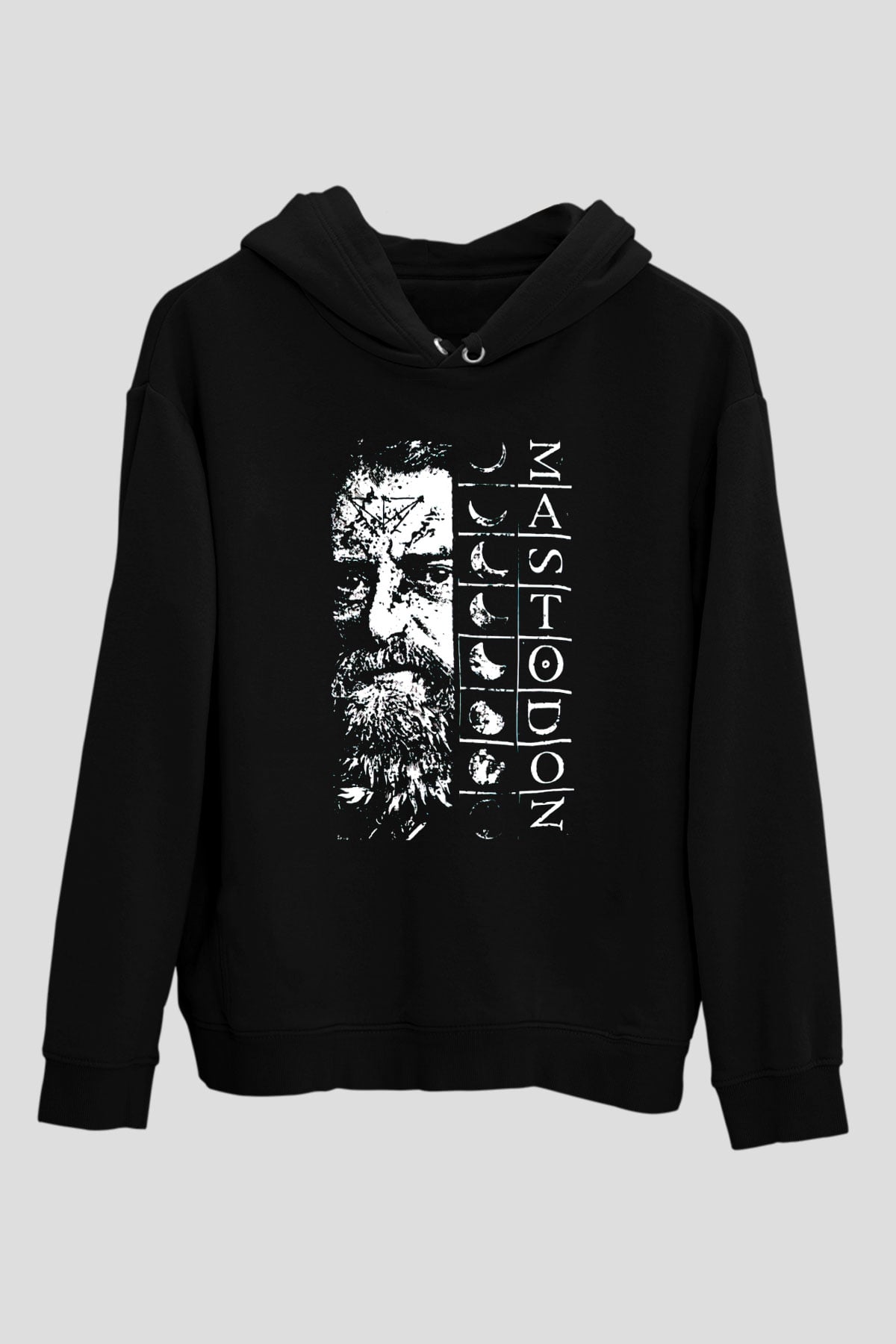 Mastodon Siyah Unisex Kapüşonlu Sweatshirt