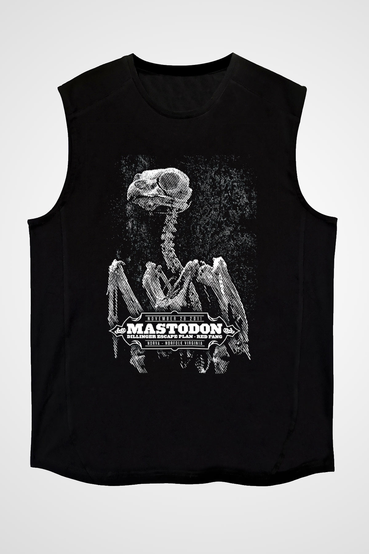 Mastodon Siyah Unisex Kolsuz Tişört
