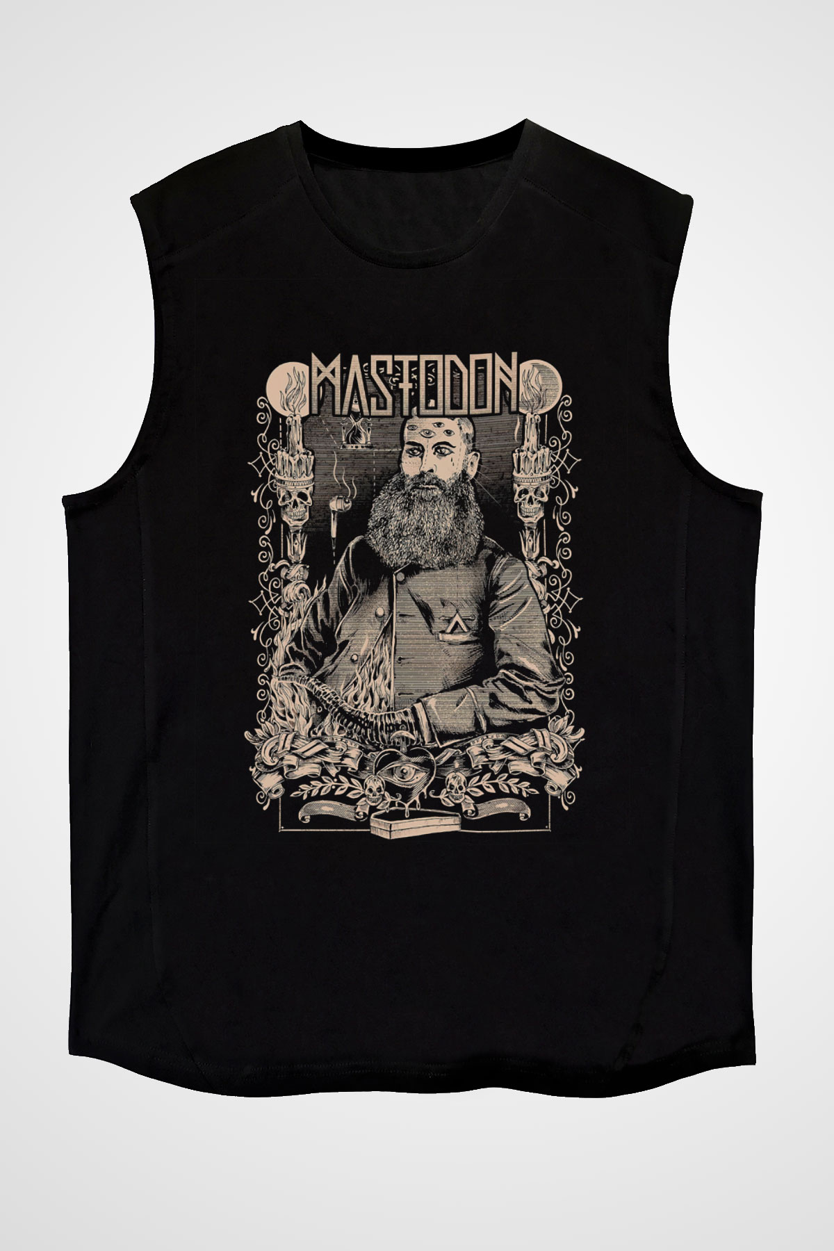 Mastodon Siyah Unisex Kolsuz Tişört