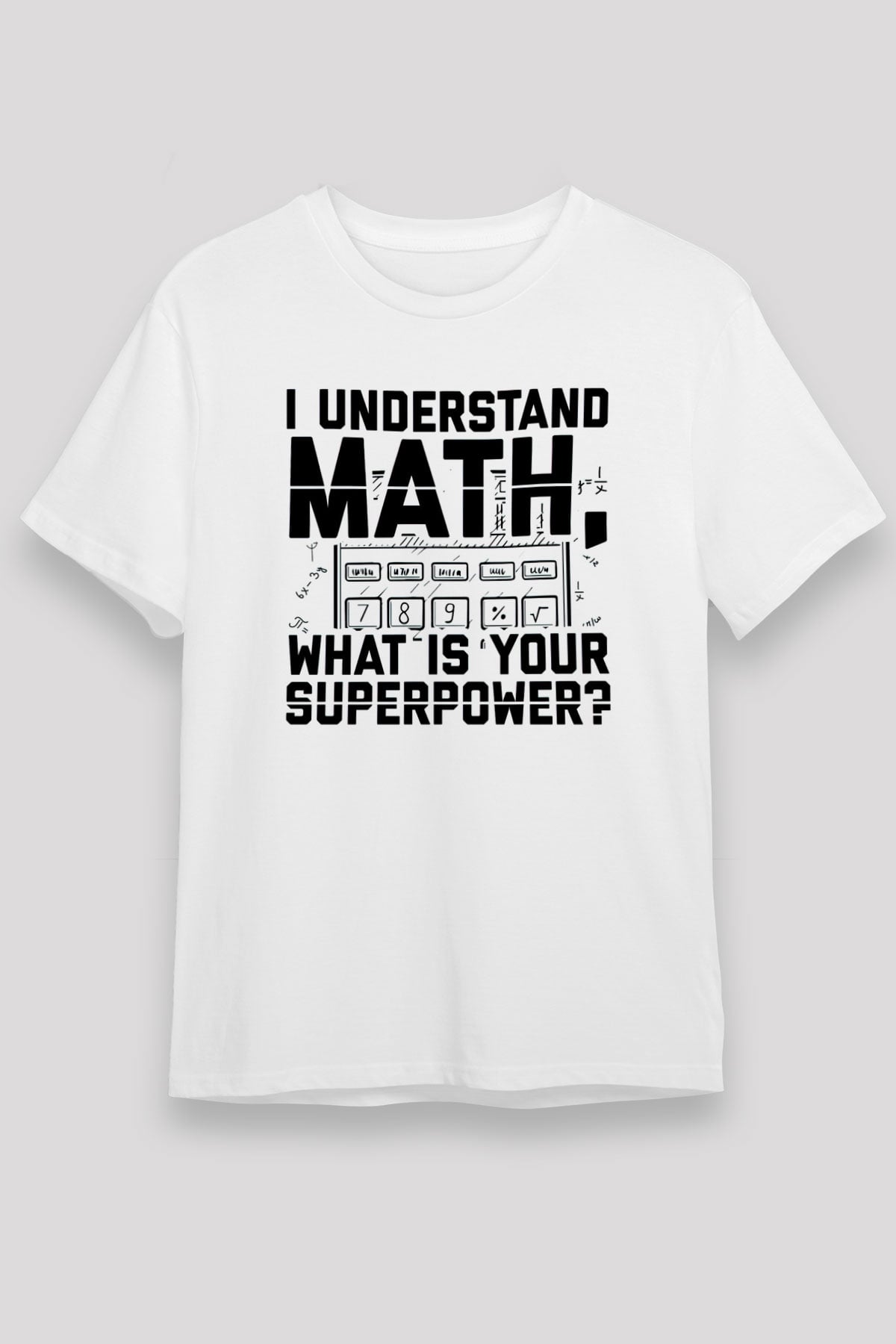 Matematikçi Beyaz Unisex Tişört T-Shirt - TişörtFabrikası