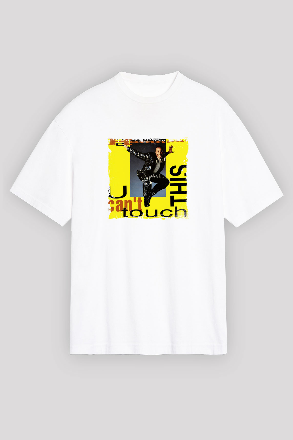 MC Hammer Baskılı Unisex Beyaz Tişört