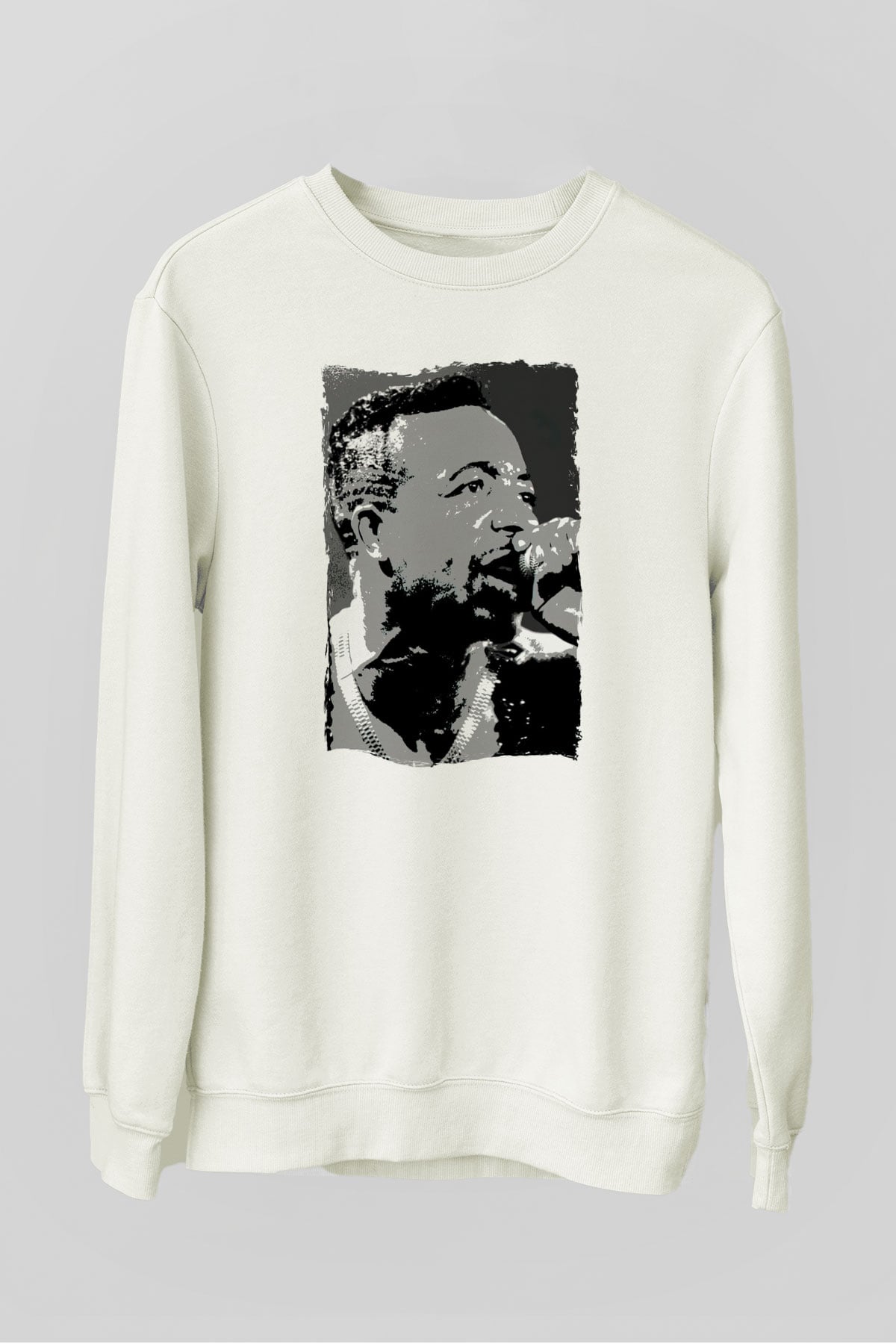 MC Hammer Beyaz Unisex Sweatshirt