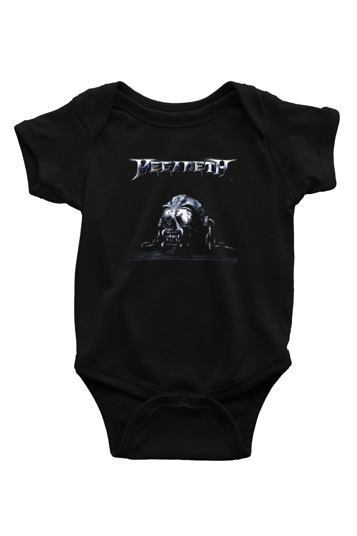 Megadeth Baskılı Siyah Bebek Body - Zıbın