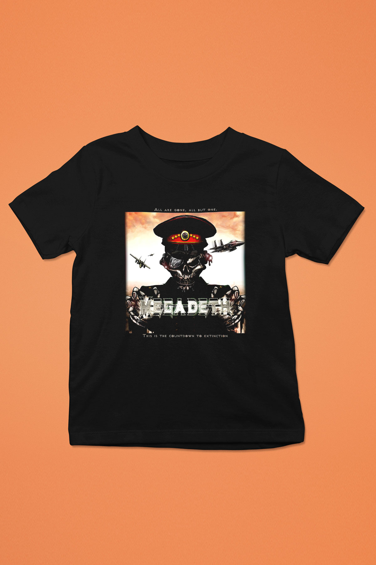 Megadeth Baskılı Siyah Unisex Çocuk Tişört