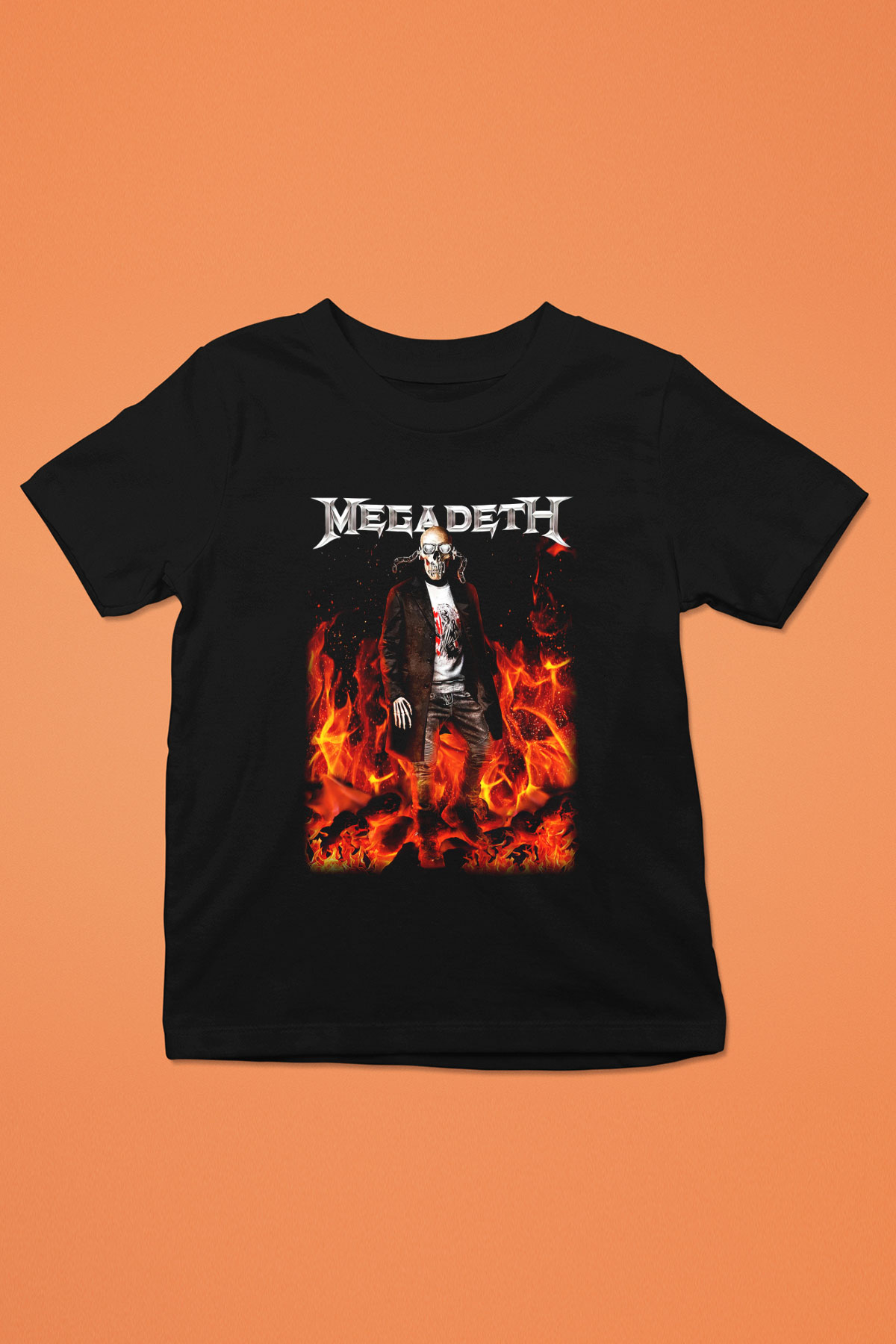 Megadeth Baskılı Siyah Unisex Çocuk Tişört