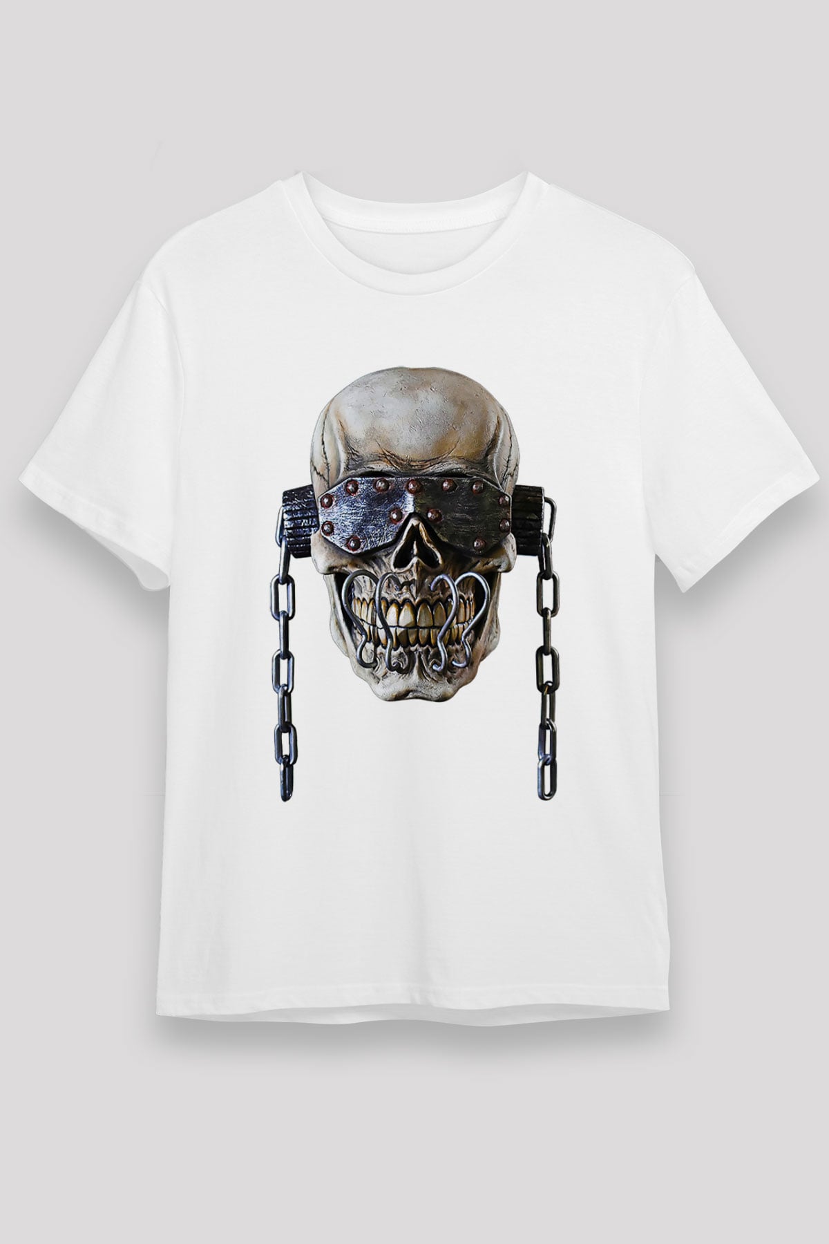 Megadeth Baskılı Unisex Beyaz Tişört - Tshirt