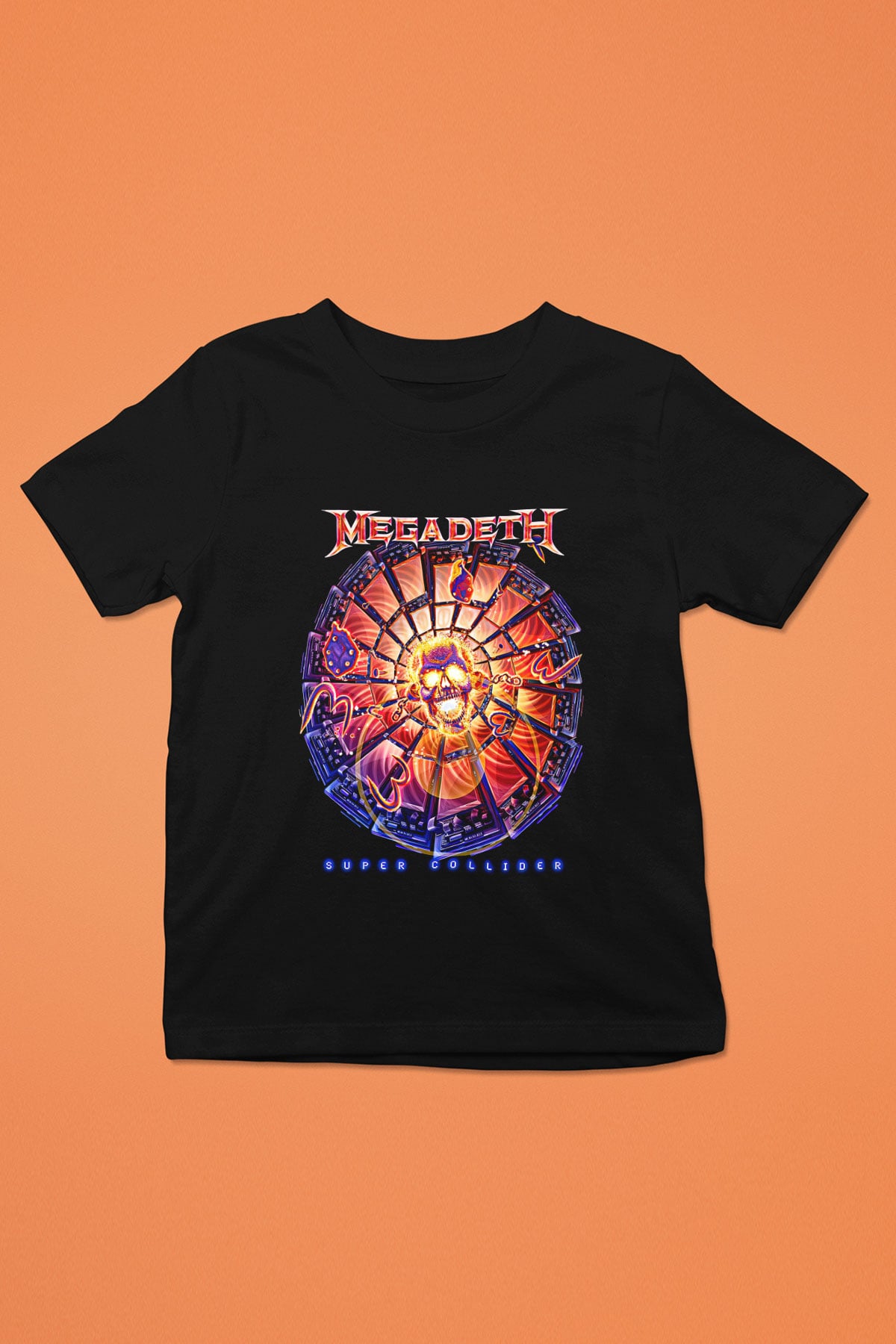 Megadeth Baskılı Unisex Siyah Çocuk Tişört - Tshirt
