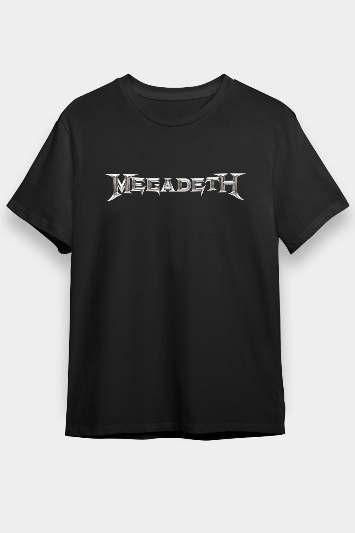 Megadeth Baskılı Unisex Siyah Tişört - Tshirt