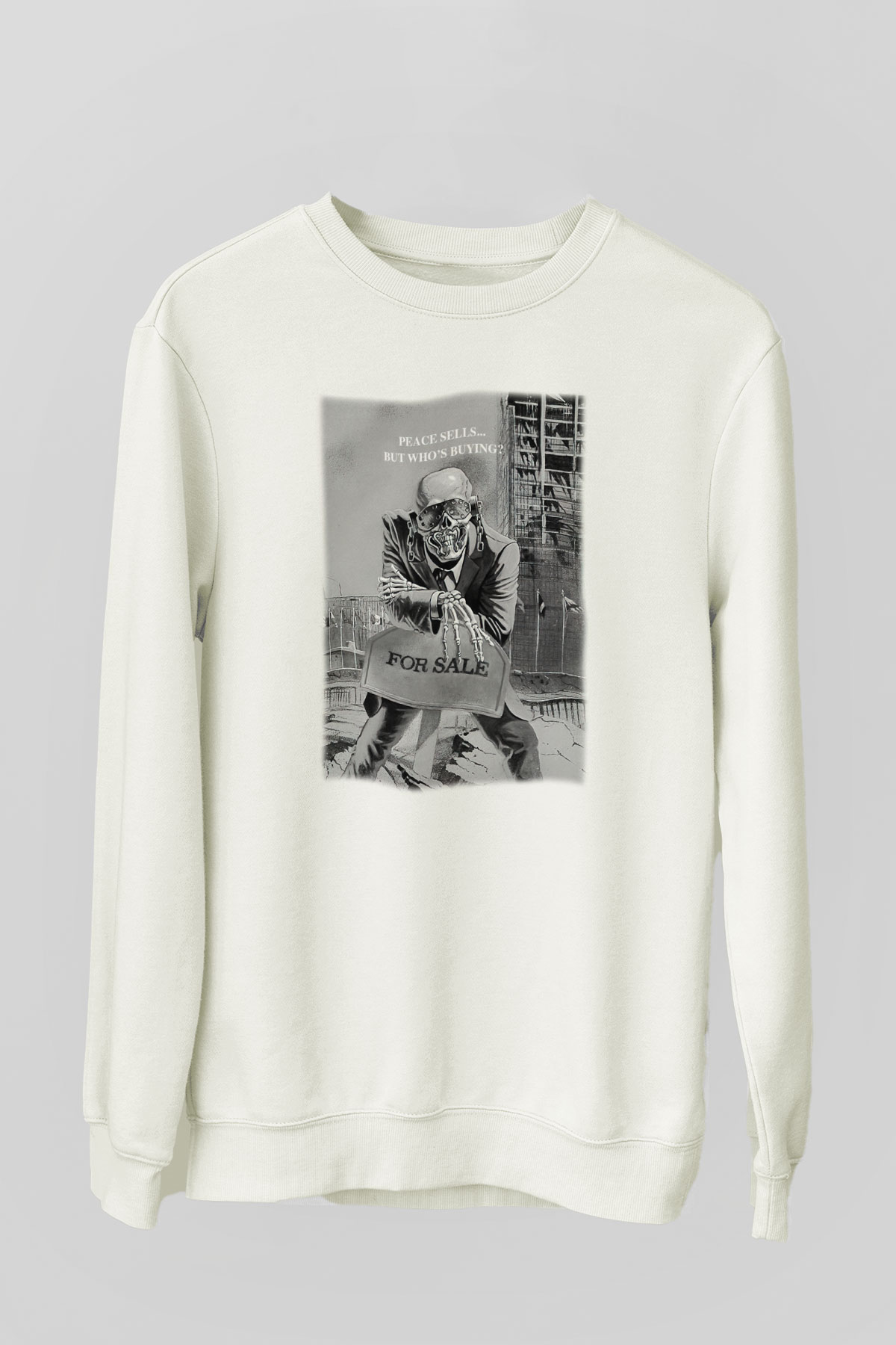 Megadeth Beyaz Unisex Sweatshirt
