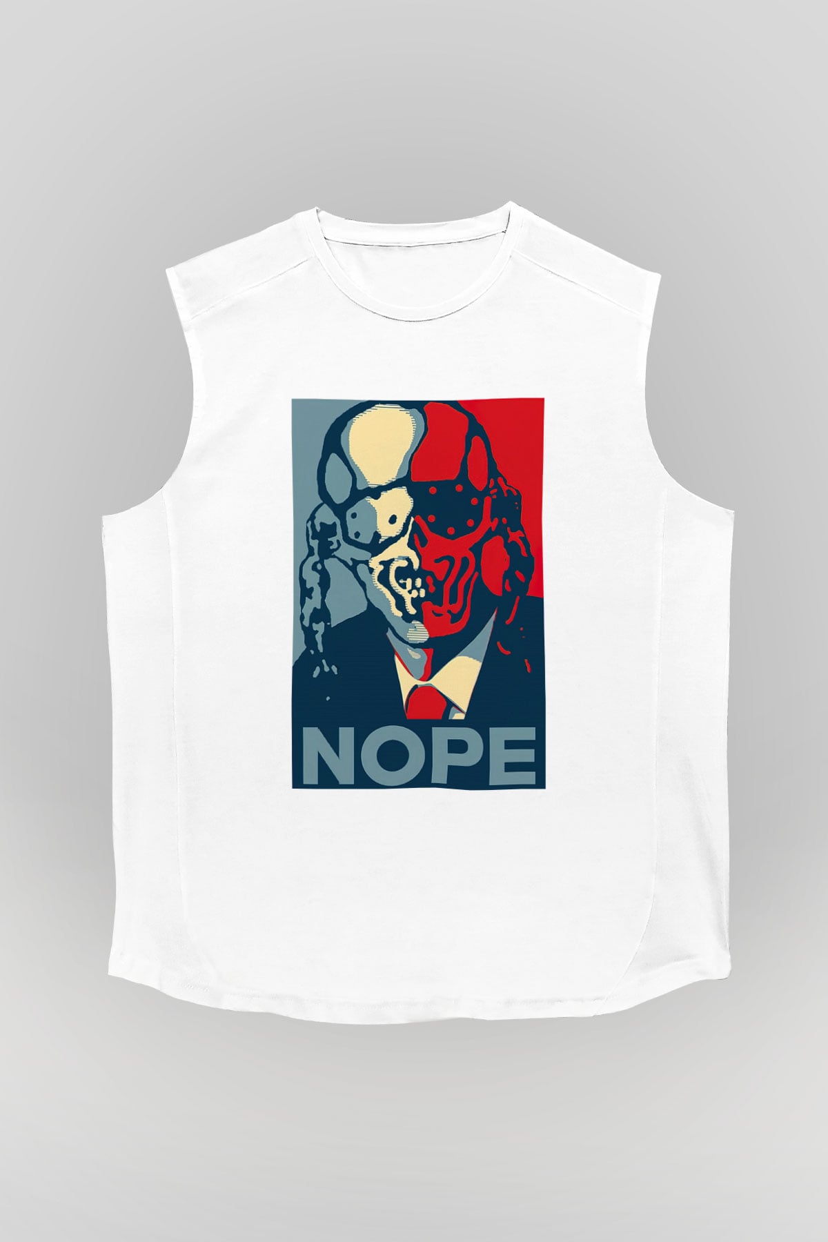 Megadeth Nope Beyaz Unisex Kolsuz Tişört