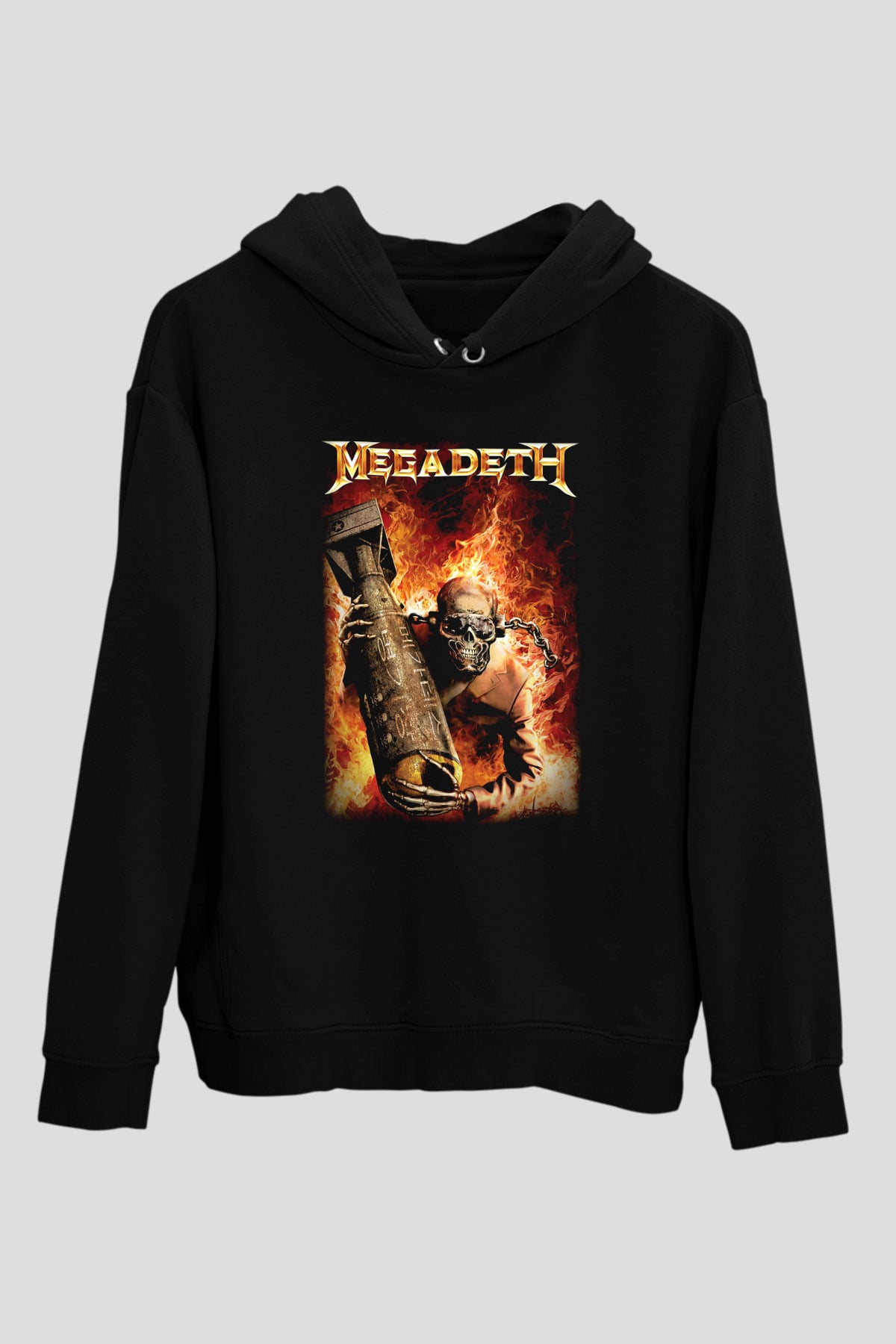 Megadeth Siyah Unisex Hoodie