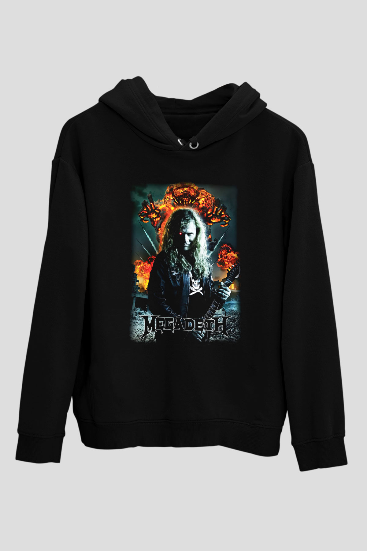 Megadeth Siyah Unisex Hoodie