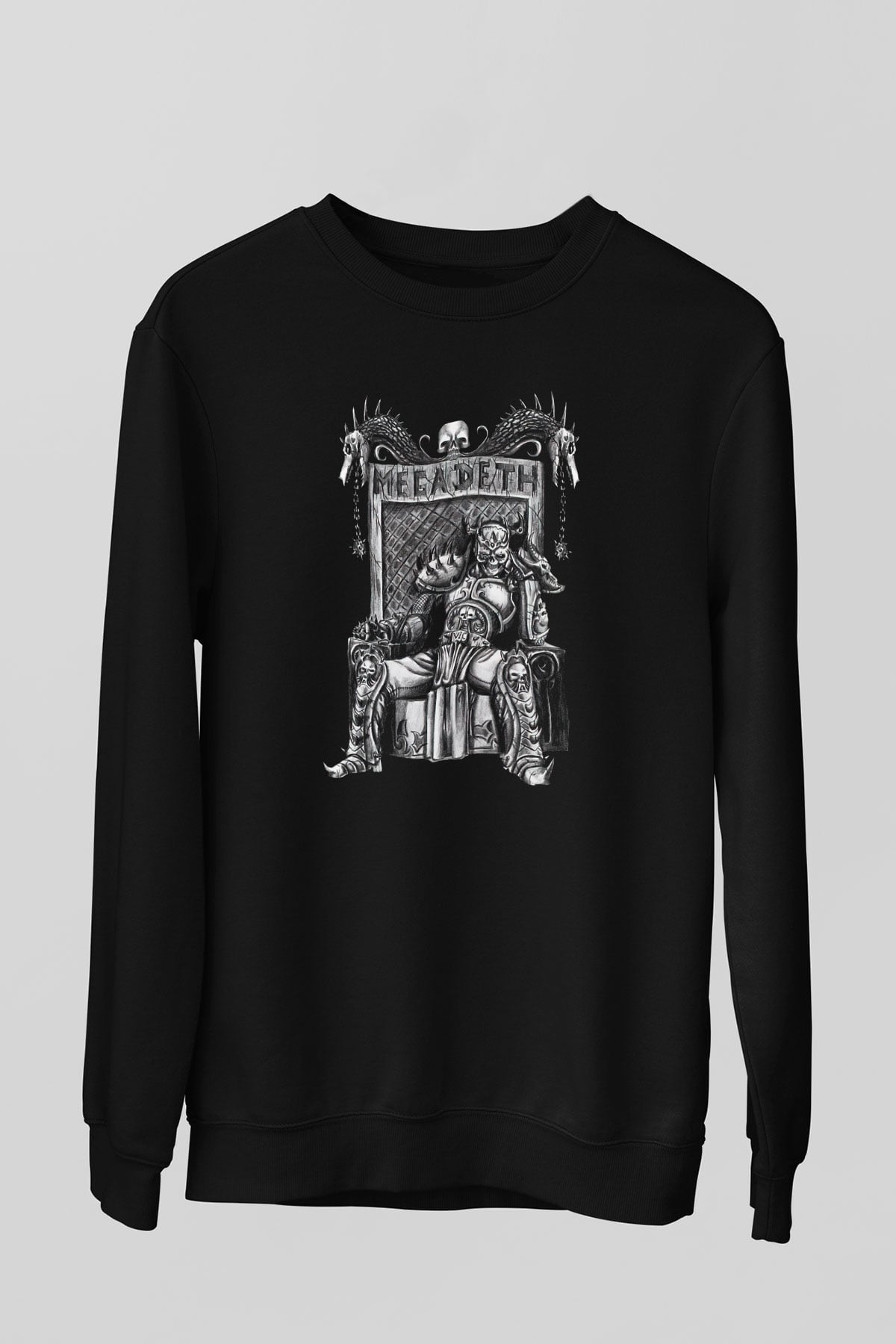 Megadeth Siyah Unisex Sweatshirt