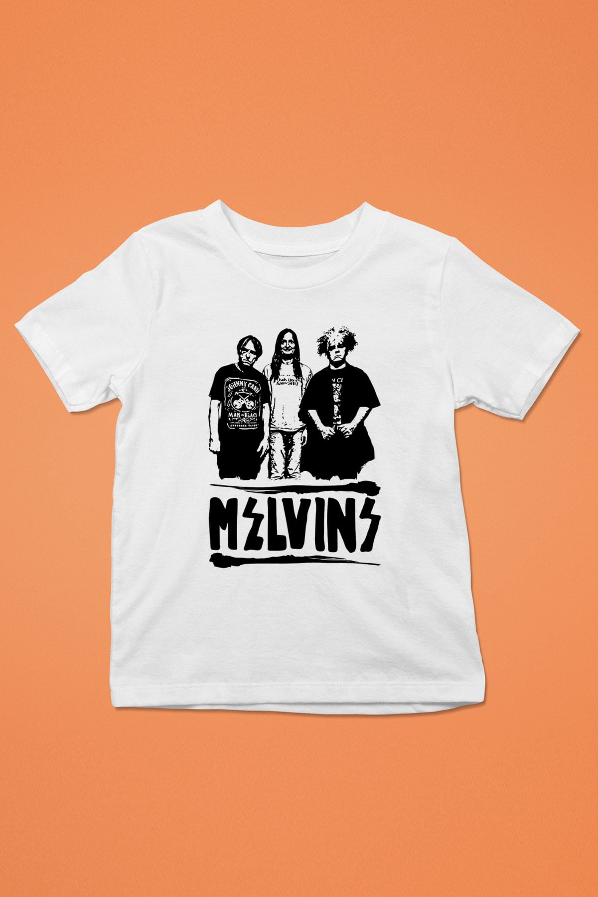 Melvins Baskılı Beyaz Unisex Beyaz Çocuk Tişört - Tshirt