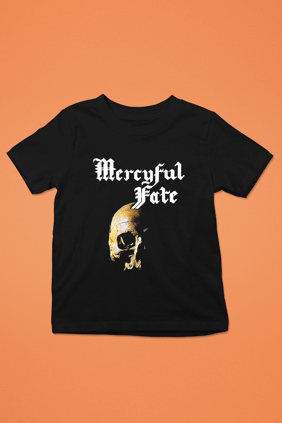 Mercyful Fate Baskılı Unisex Siyah Çocuk Tişört - Tshirt