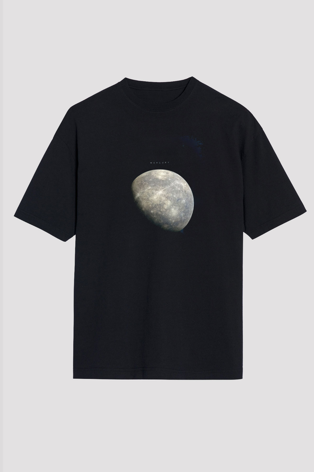 Merkür Fotoğraf Baskılı Unisex Oversize Tişört - Tshirt