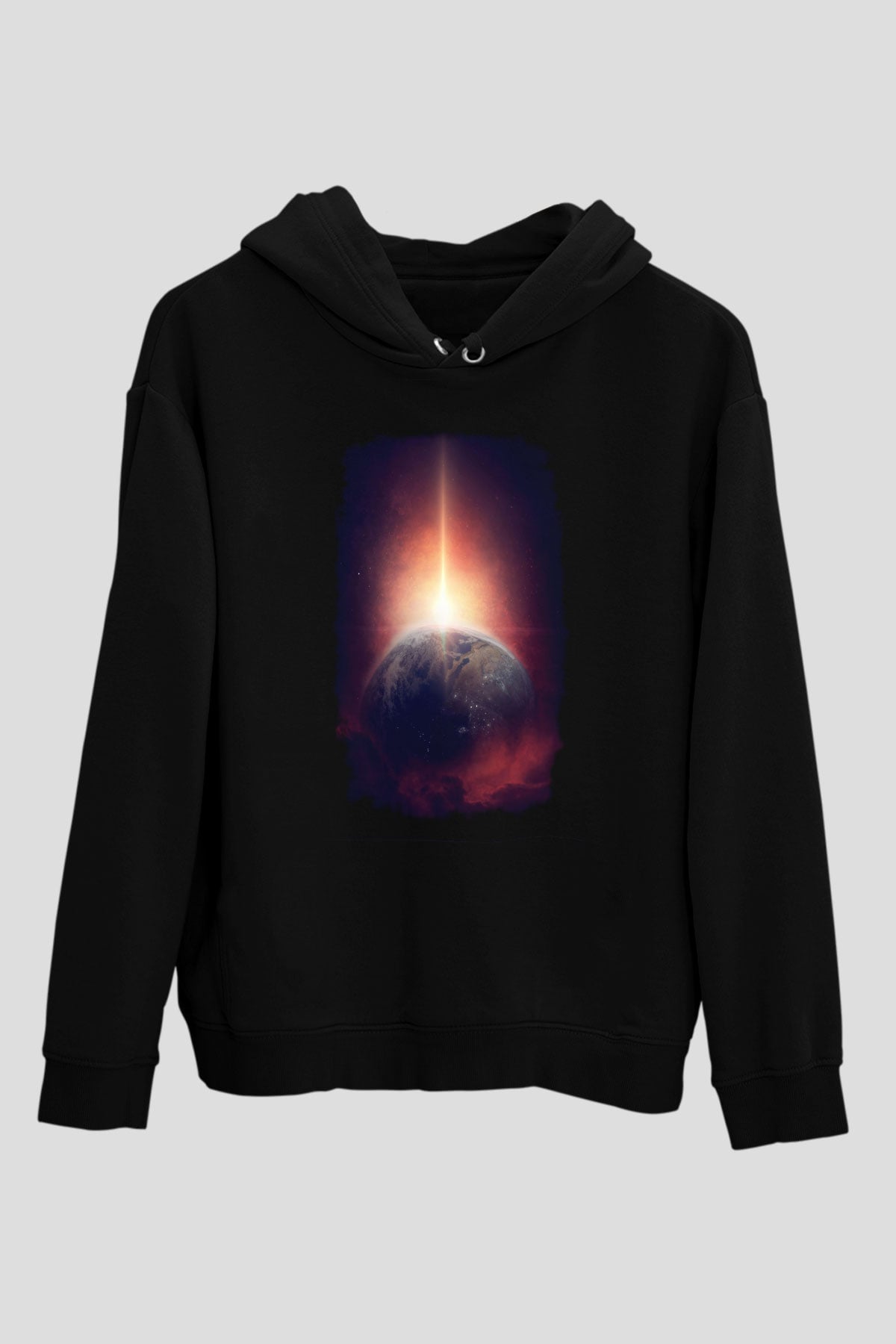 Merkür Siyah Unisex Hoodie