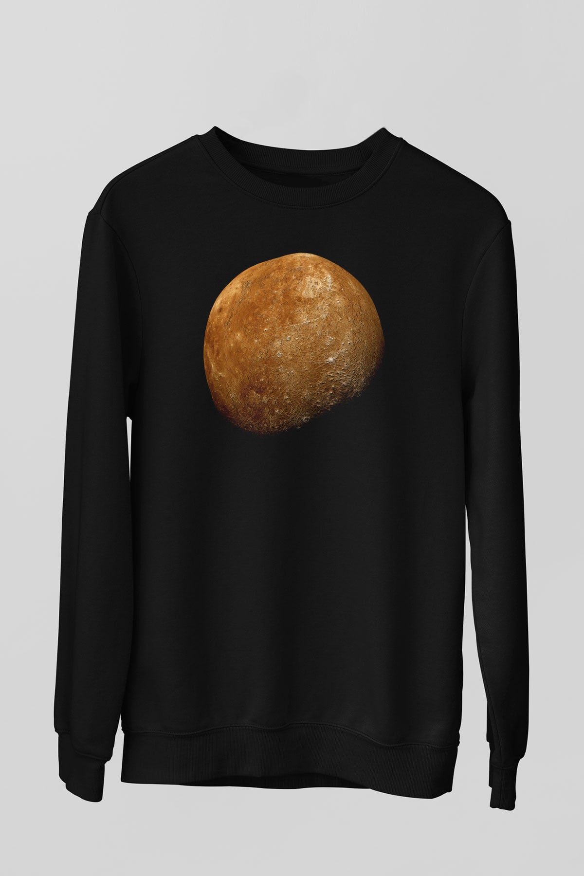 Merkür Siyah Unisex Sweatshirt