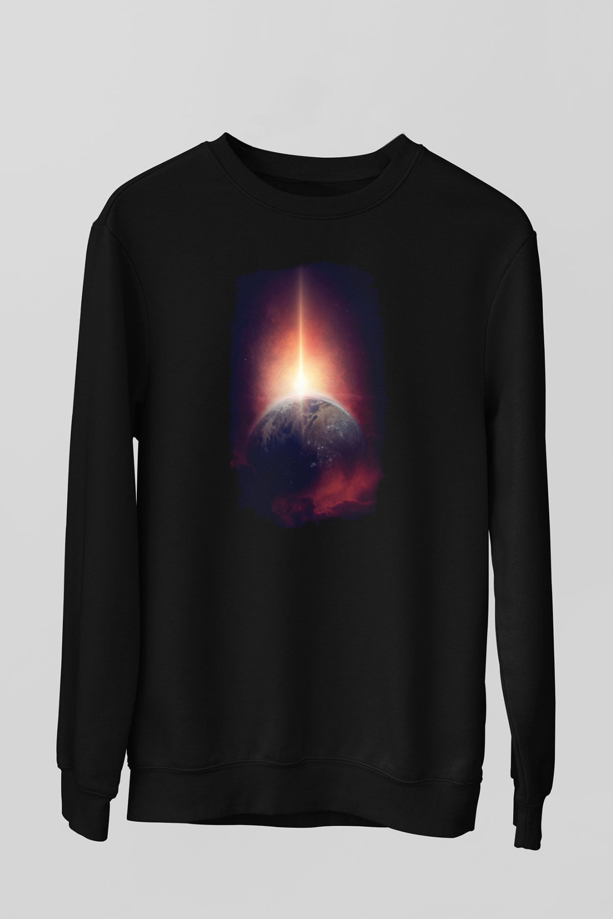 Merkür Siyah Unisex Sweatshirt