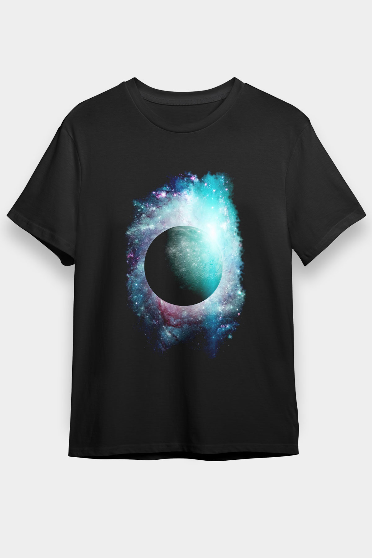 Merkür Siyah Unisex Tişört T-Shirt - TişörtFabrikası
