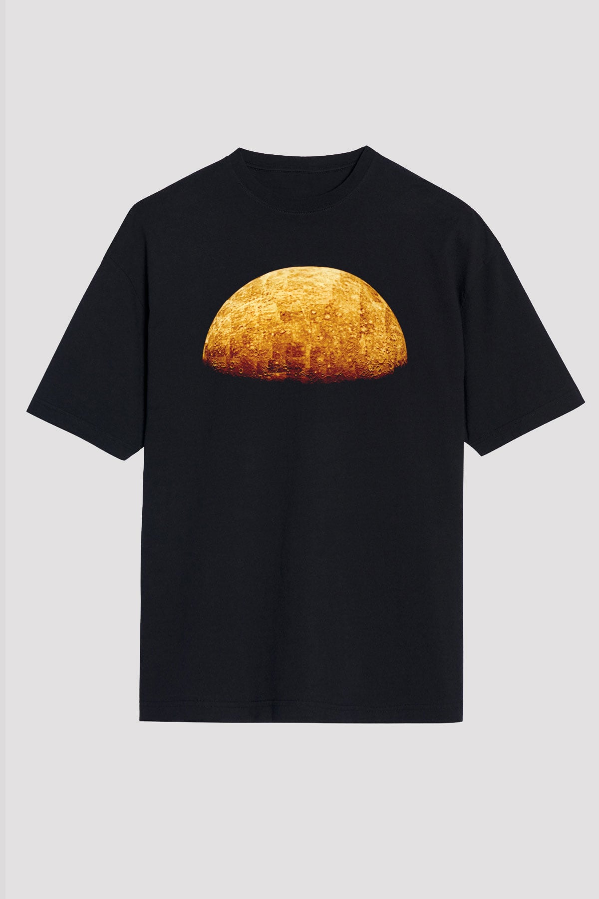 Merkür Siyah Unisex Tişört T-Shirt - TişörtFabrikası