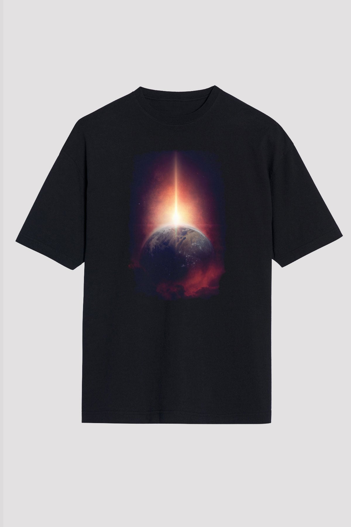 Merkür Siyah Unisex Tişört T-Shirt - TişörtFabrikası