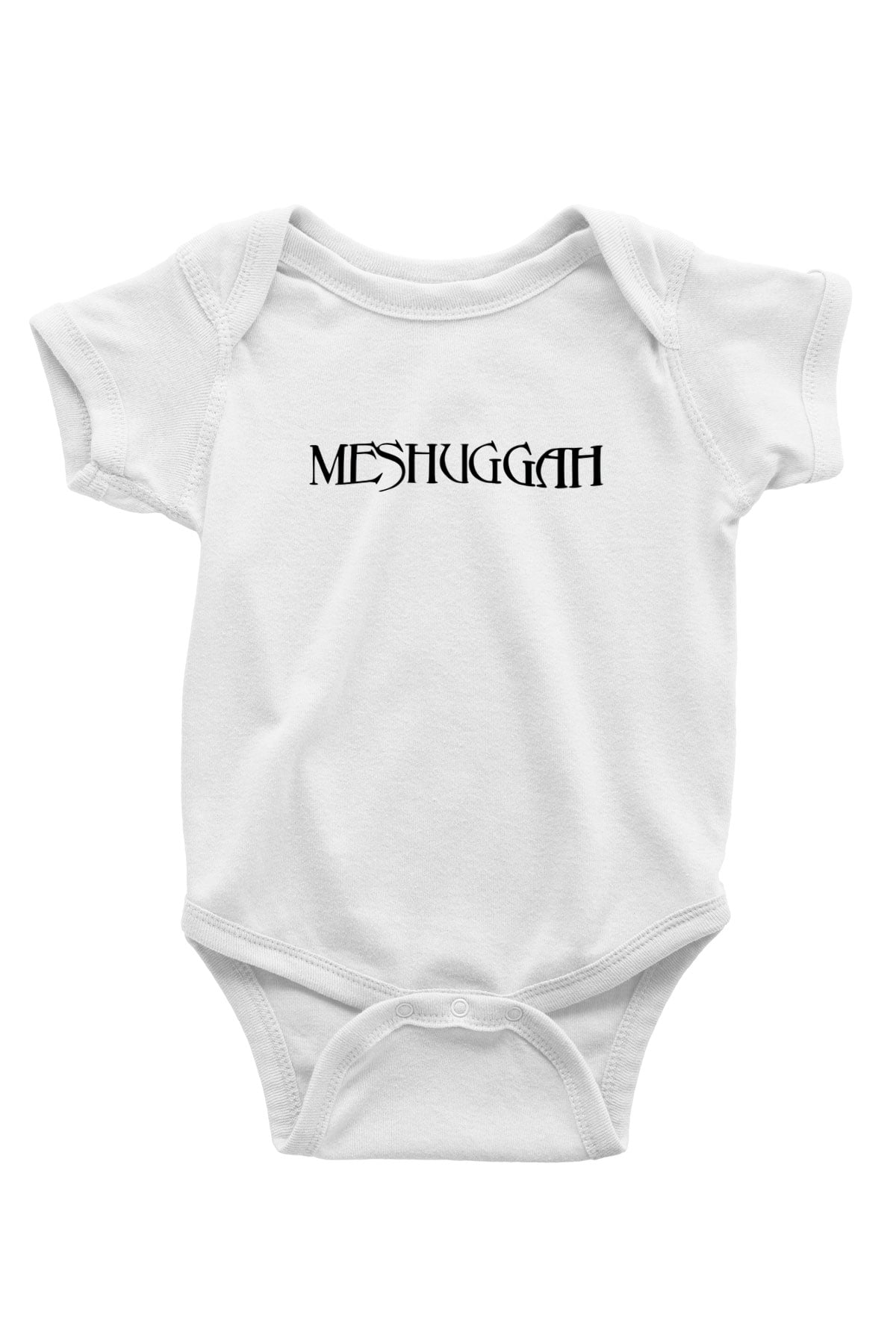 Meshuggah Baskılı Beyaz Unisex Bebek Body - Zıbın