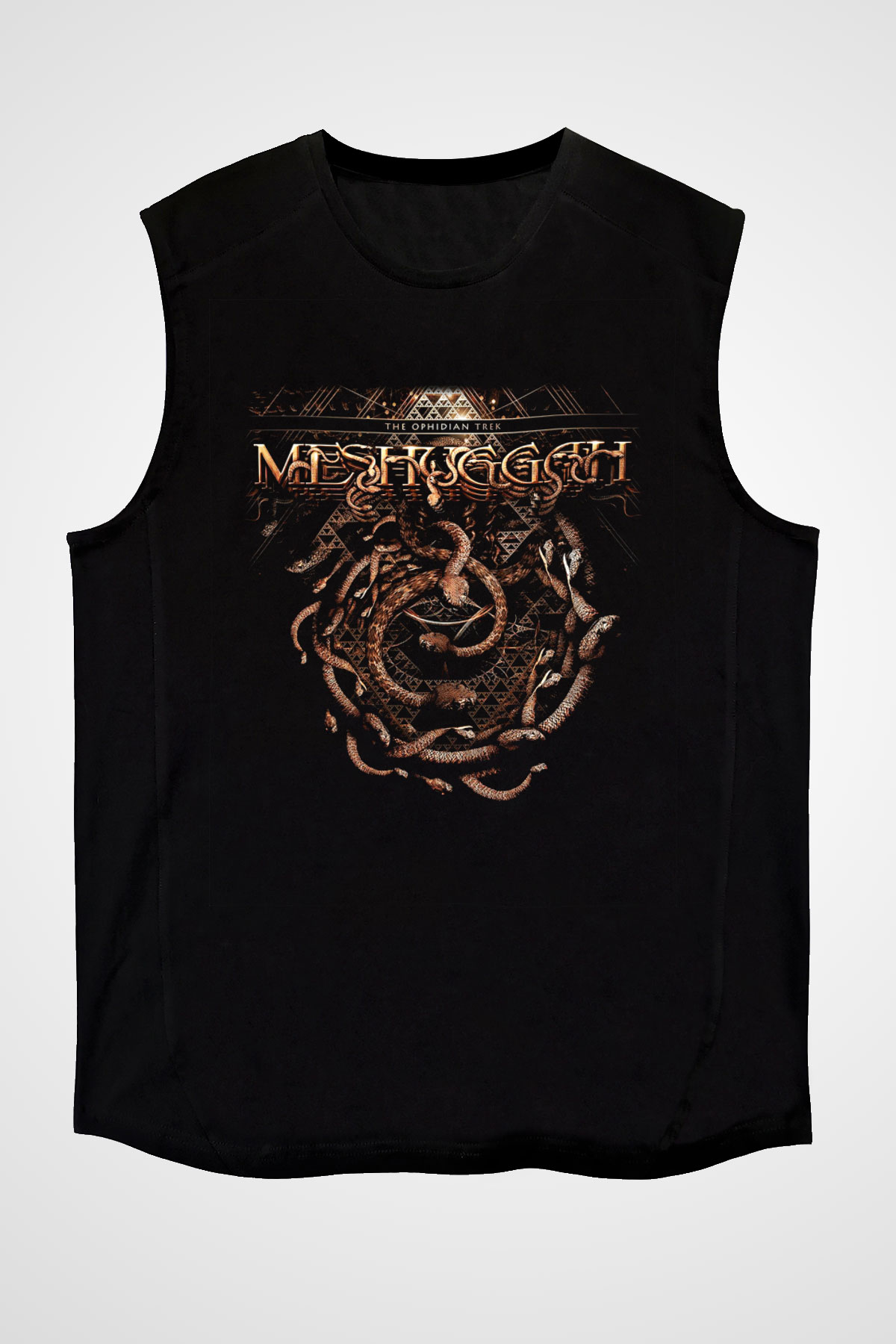 Meshuggah Siyah Unisex Kolsuz Tişört