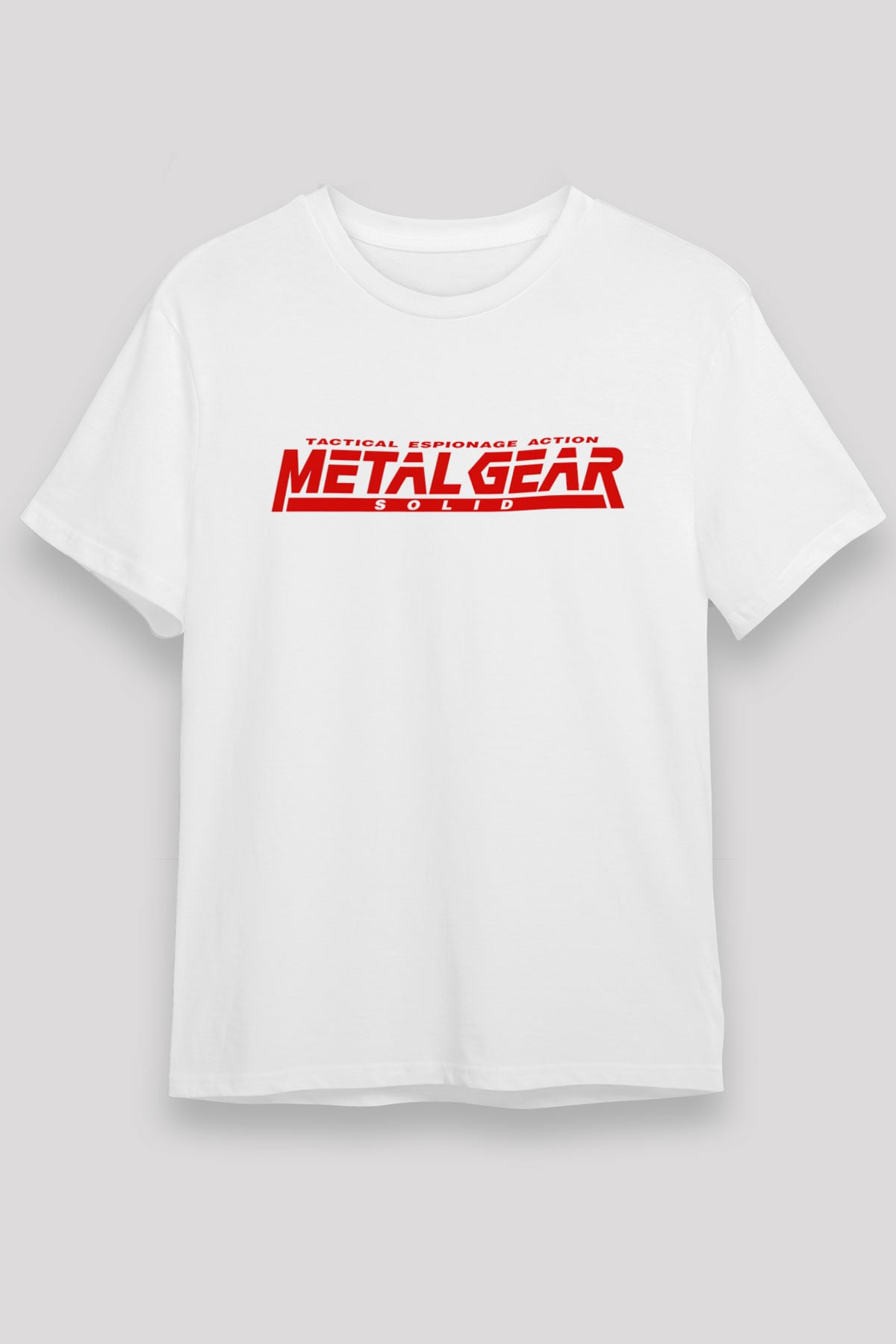 Metal Gear Solid Beyaz Unisex Tişört T-Shirt