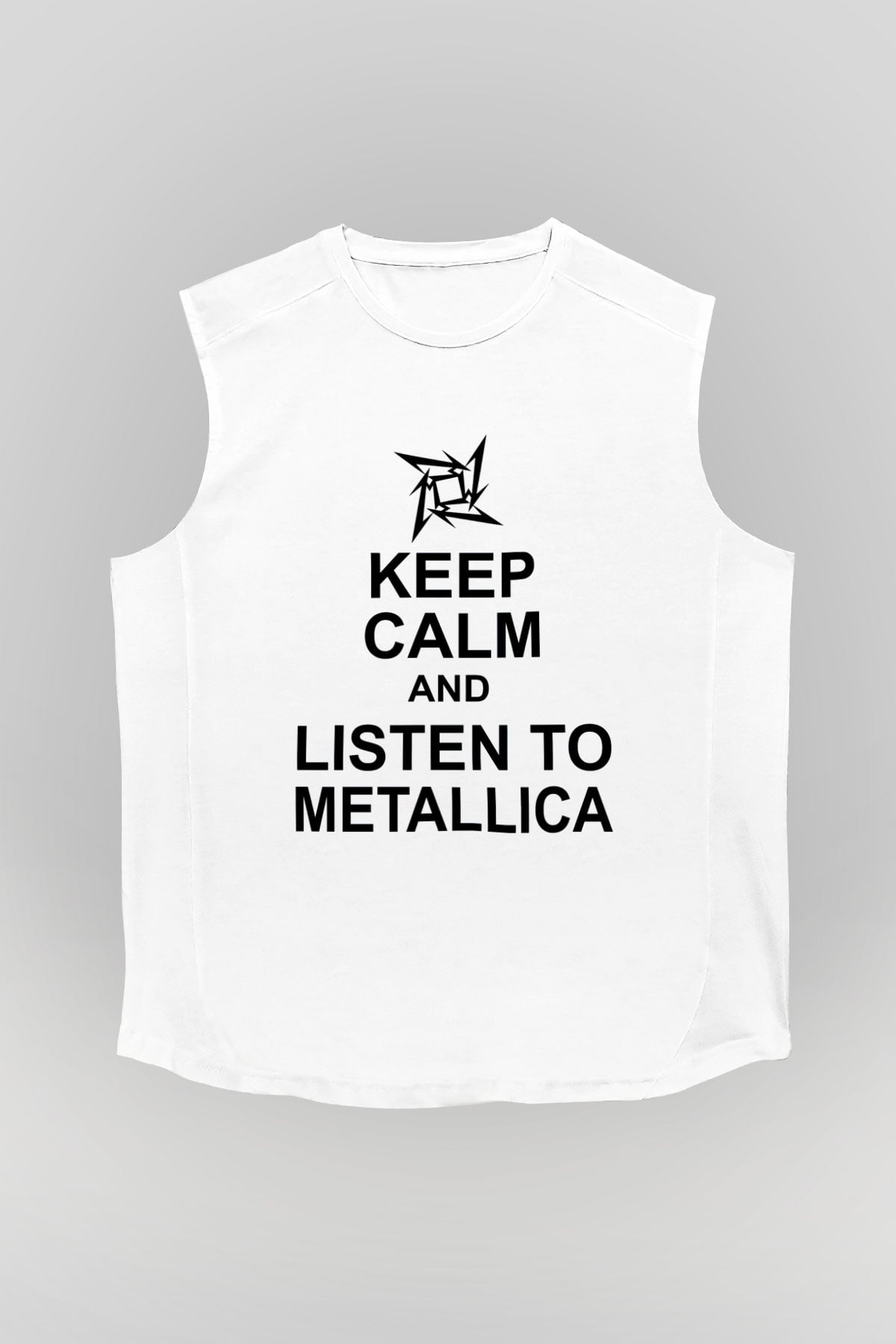 Metallica Beyaz Unisex Kolsuz Tişört