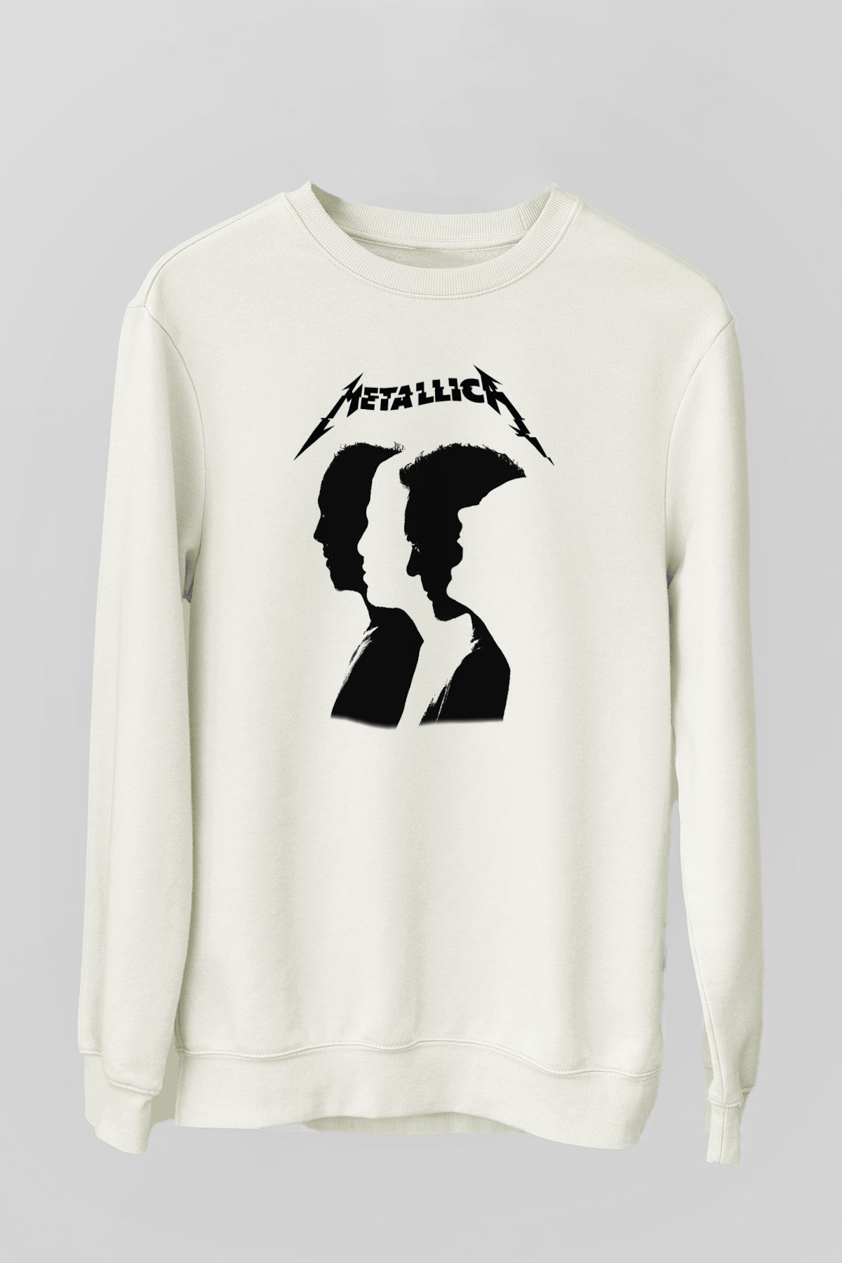 Metallica Beyaz Unisex Sweatshirt