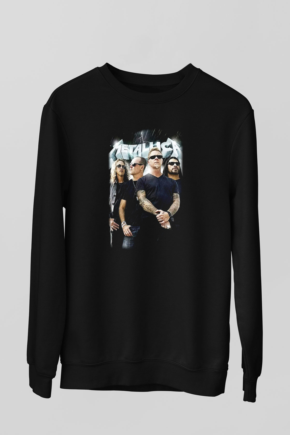 Metallica Group Siyah Unisex Sweatshirt