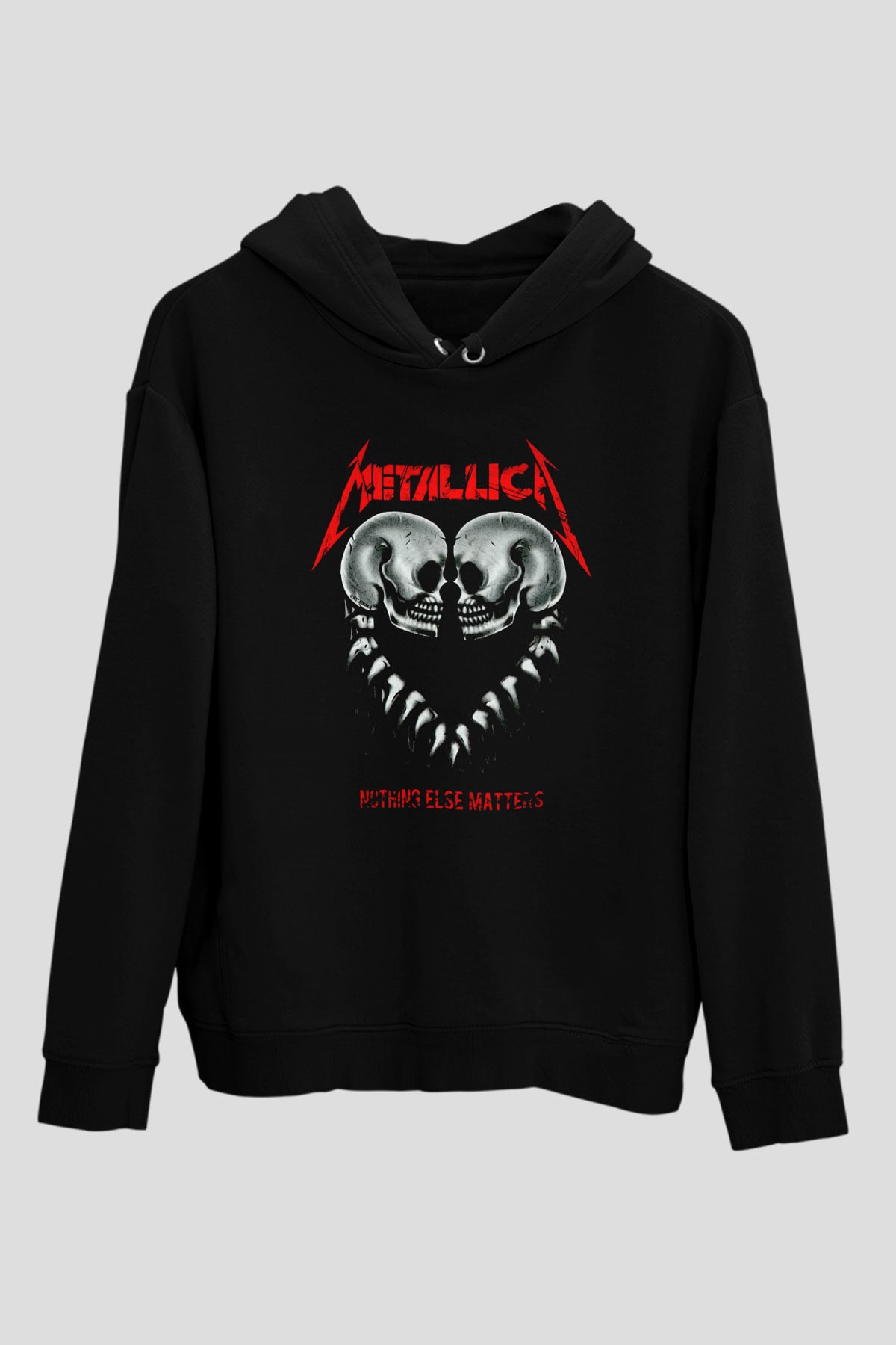 Metallica Siyah Unisex Kapüşonlu Sweatshirt