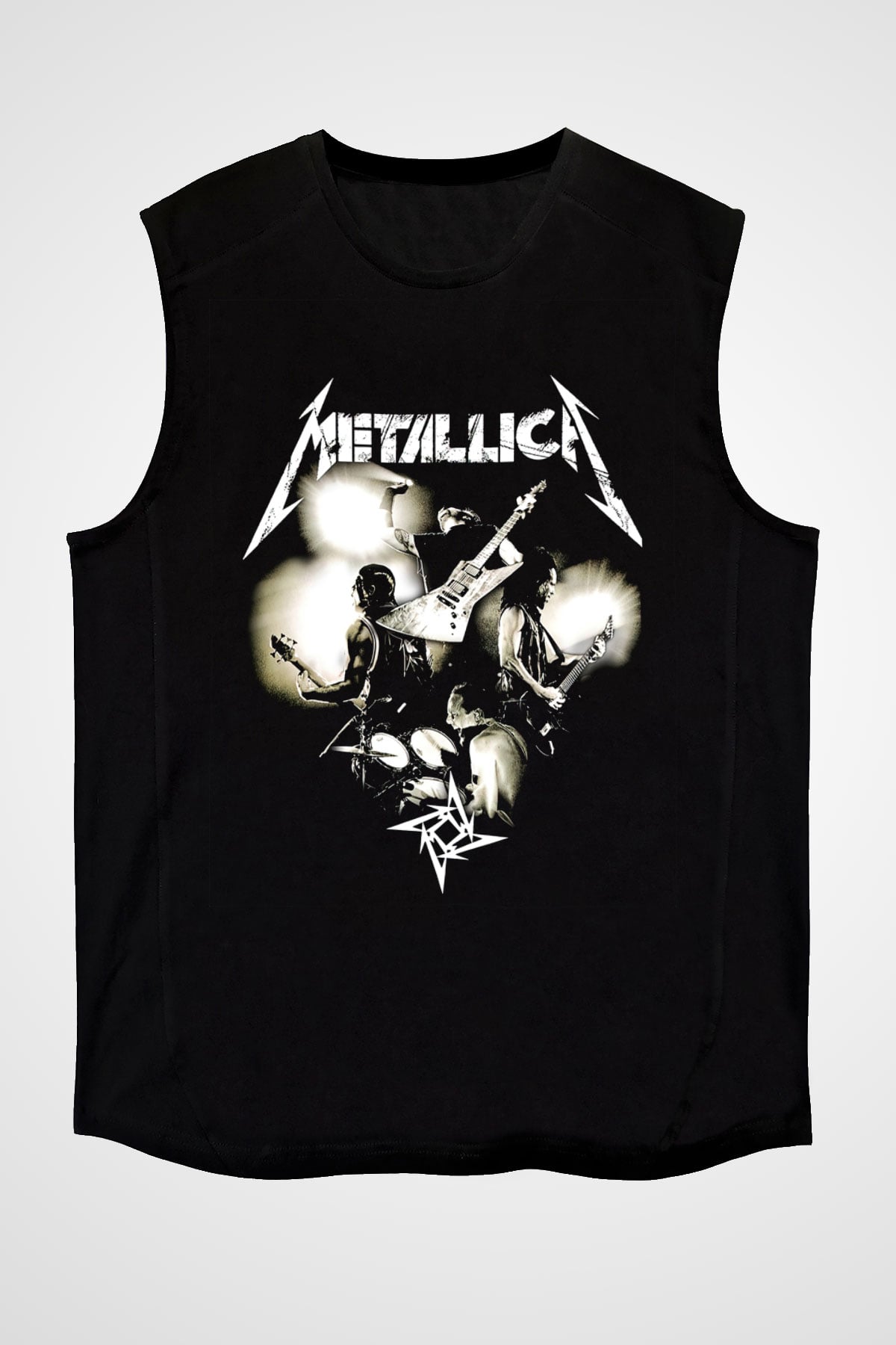 Metallica Siyah Unisex Kolsuz Tişört