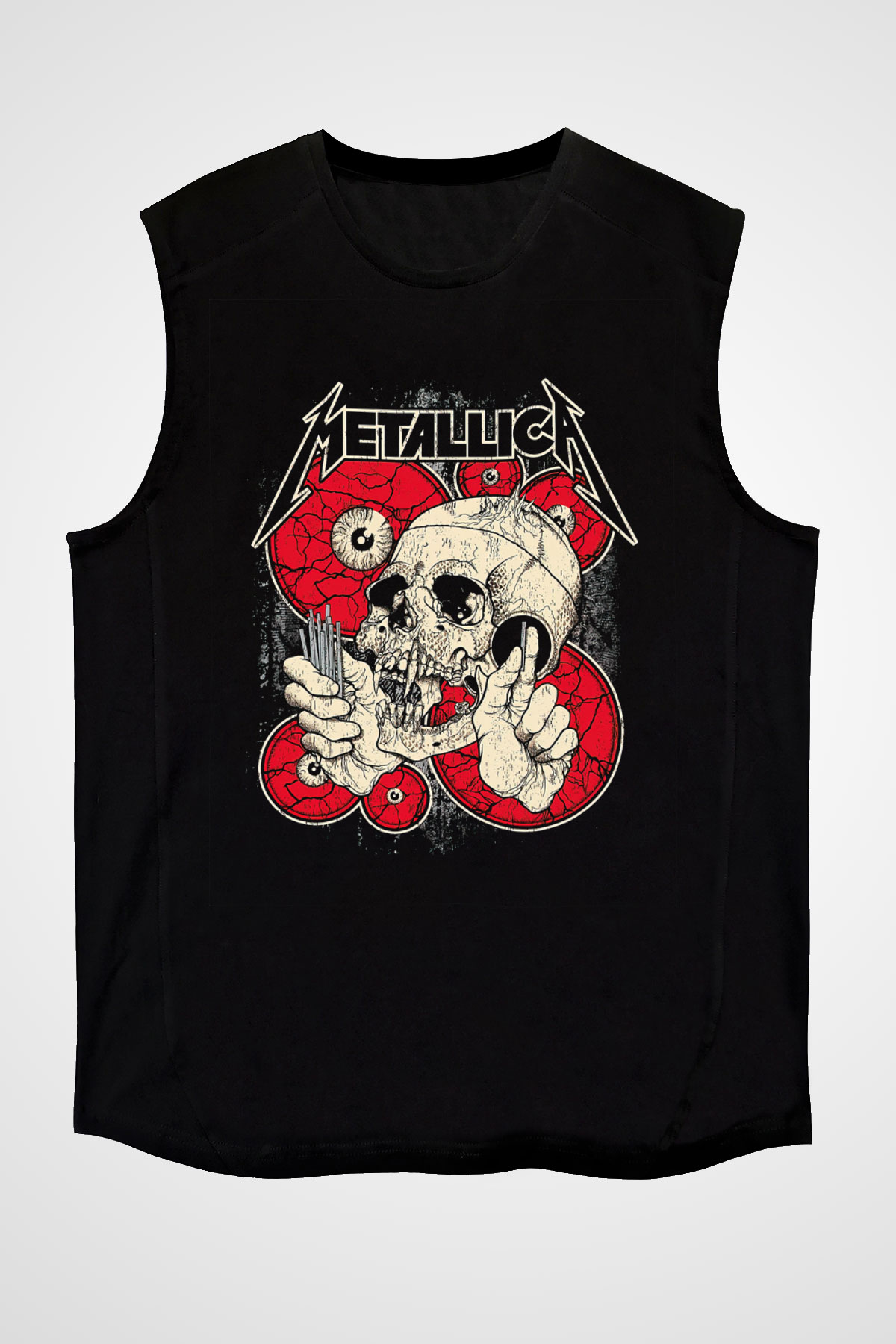 Metallica Siyah Unisex Kolsuz Tişört