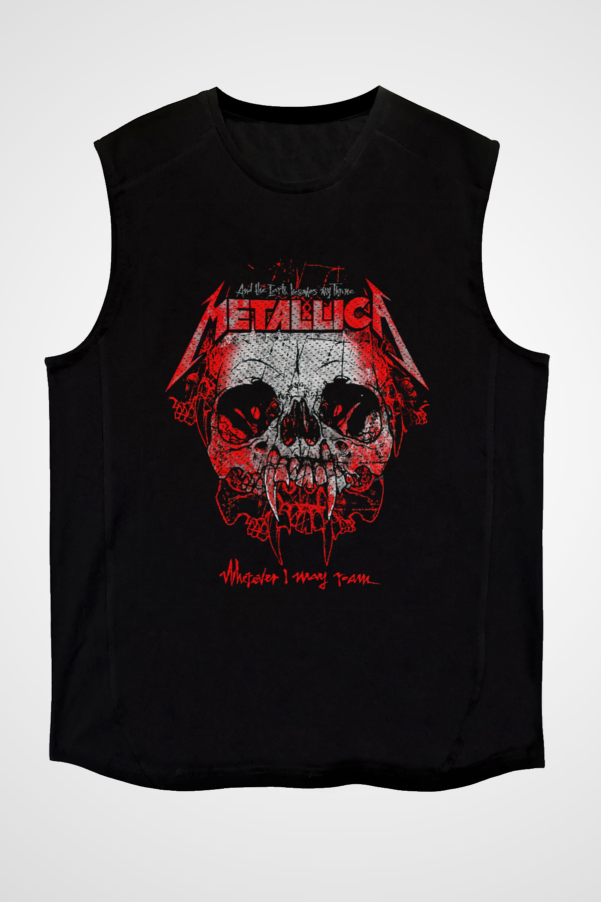 Metallica Siyah Unisex Kolsuz Tişört