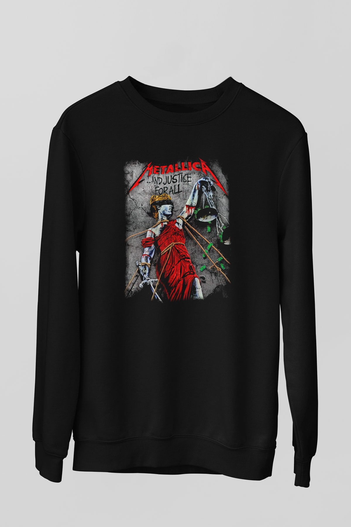 Metallica Siyah Unisex Sweatshirt