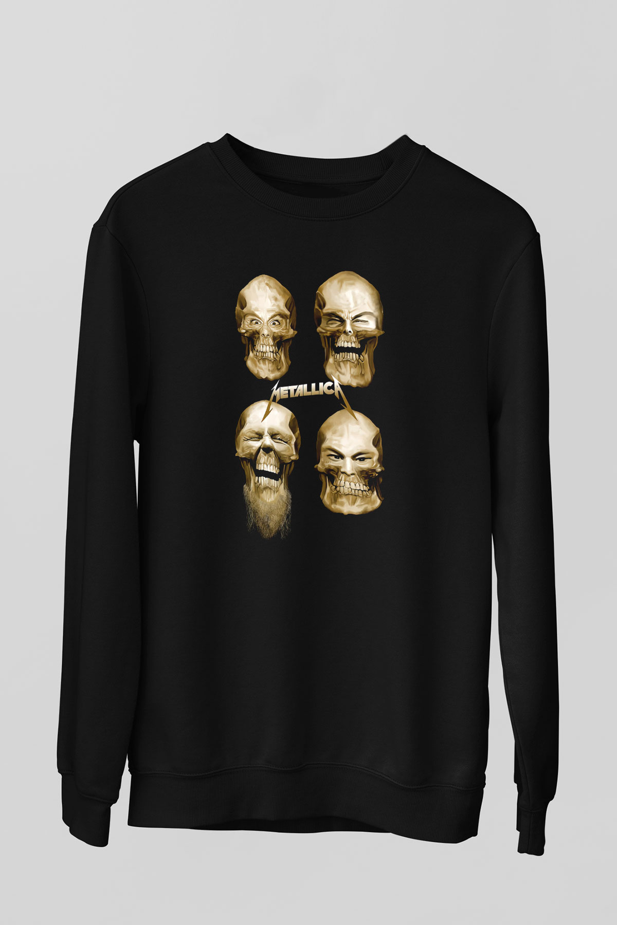 Metallica Siyah Unisex Sweatshirt