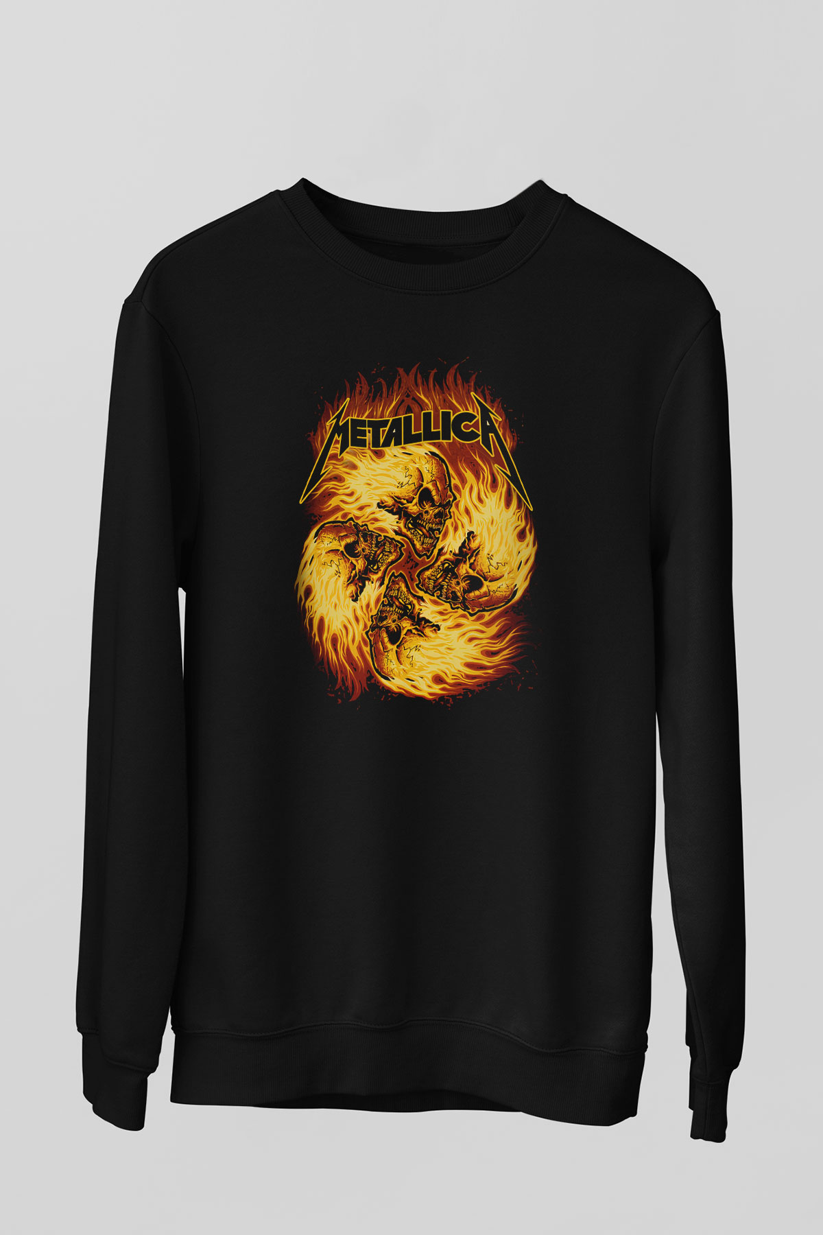Metallica Siyah Unisex Sweatshirt